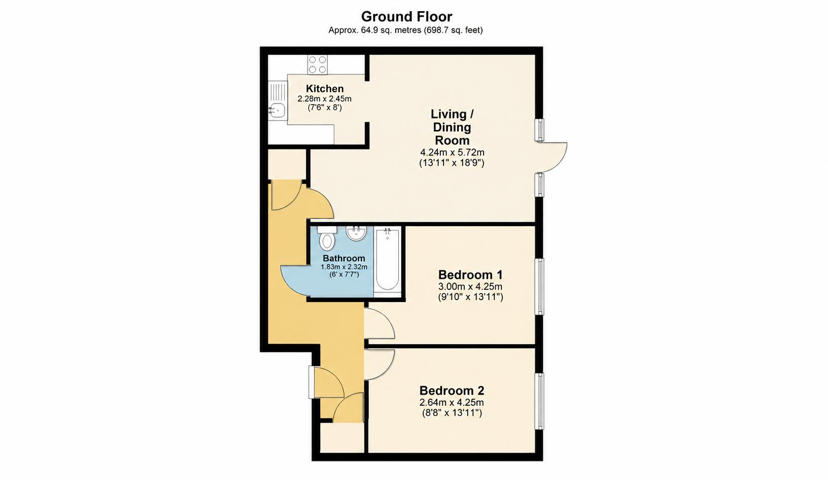 21, Wander Wharf, Kings Langley floorplan