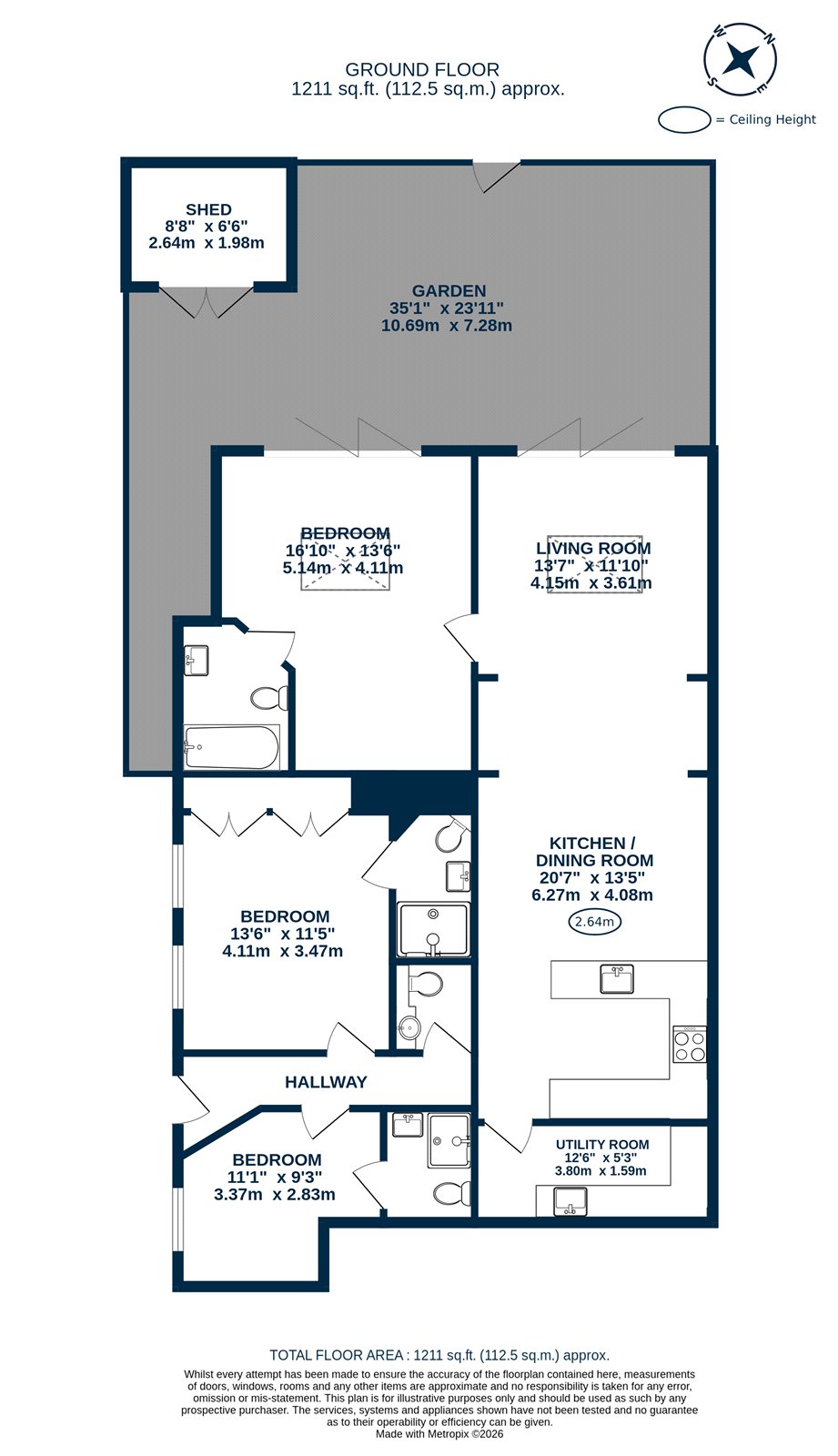 7a, Langland Gardens, London floorplan