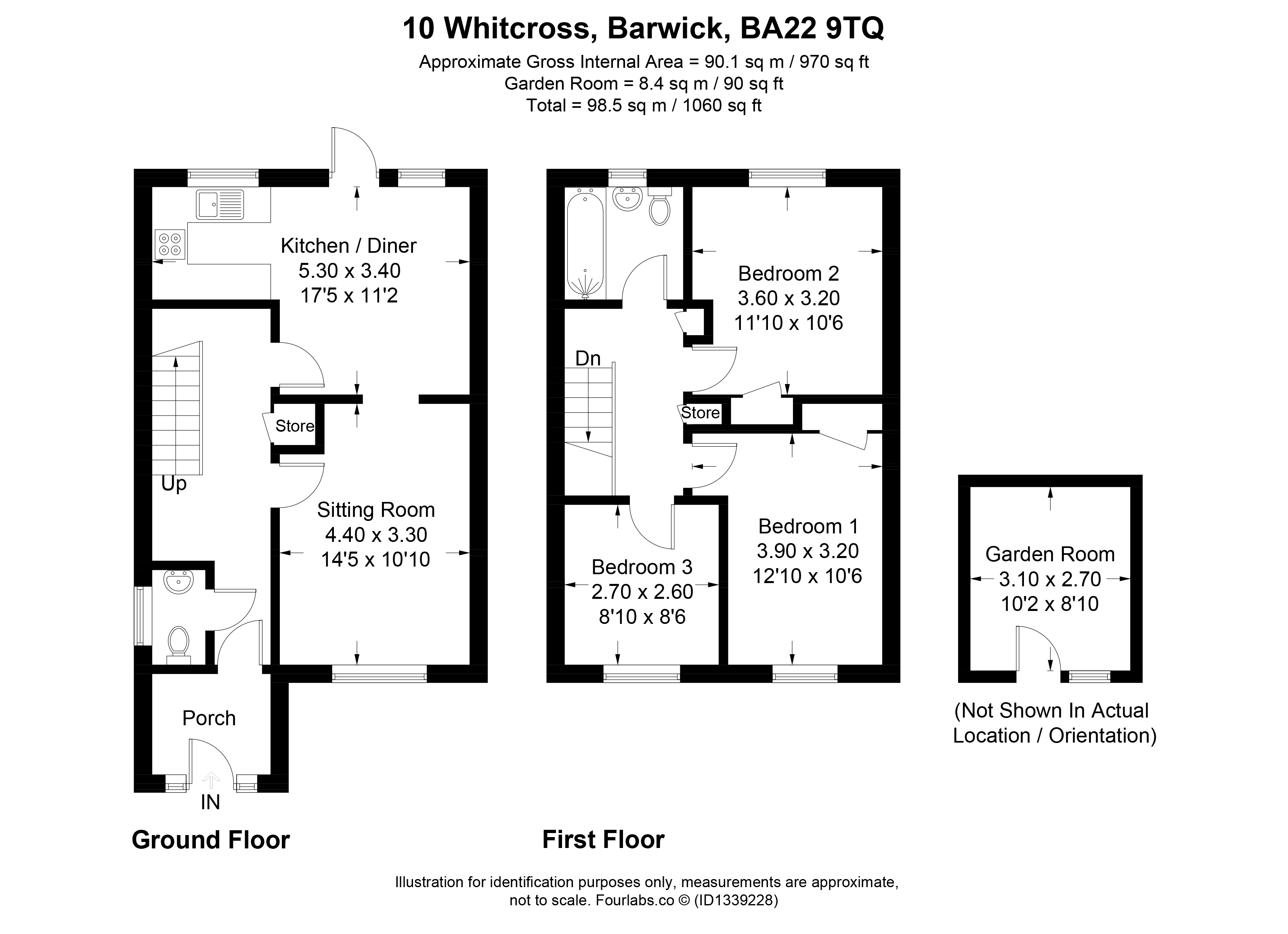 10, Whitcross, Yeovil floorplan