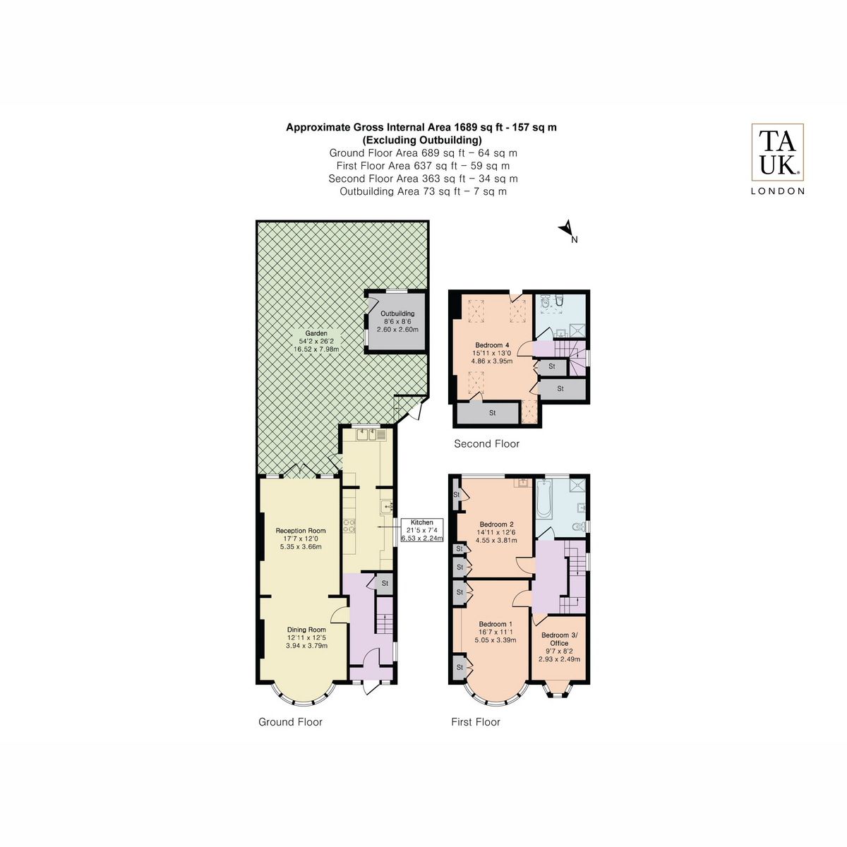 34, Kingfield Road, London floorplan