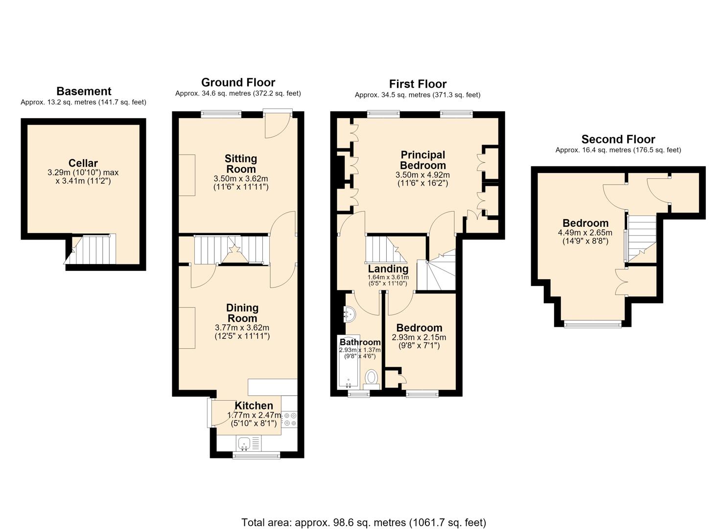 14, Robinson Road, Sheffield floorplan