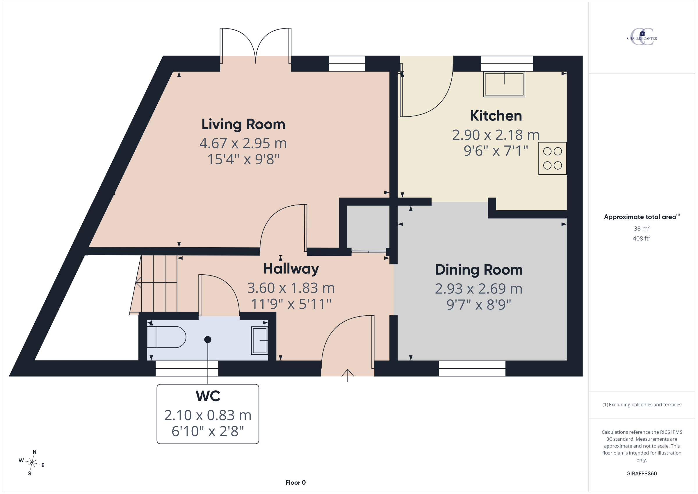6 Redwing Close, Tewkesbury floorplan