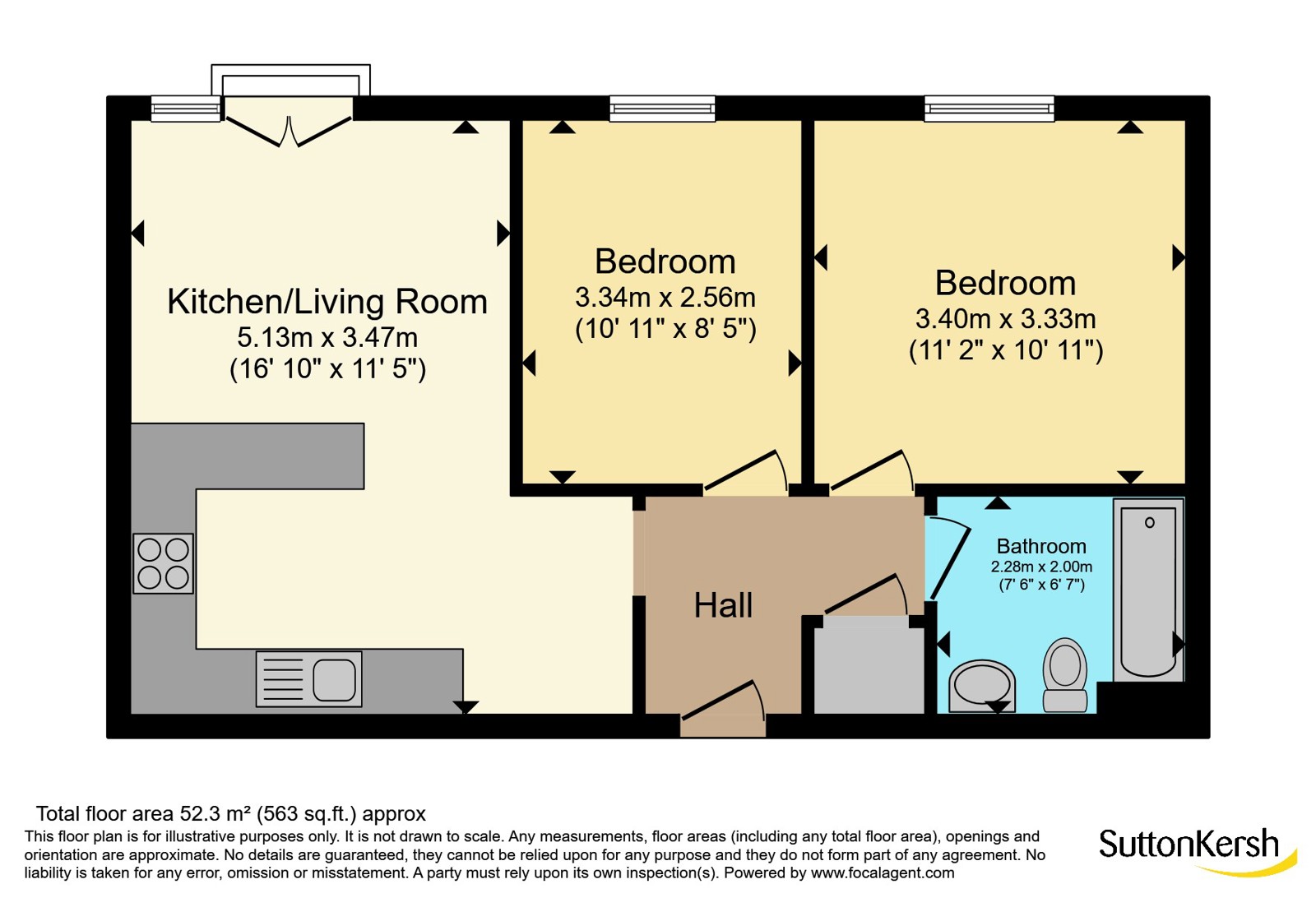 Apartment 16, 38, Marlborough Street, Merseyside floorplan