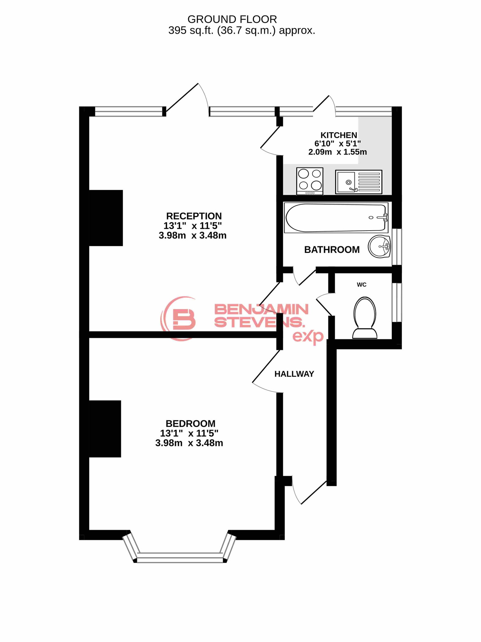 5b, Merlin Crescent, Edgware floorplan