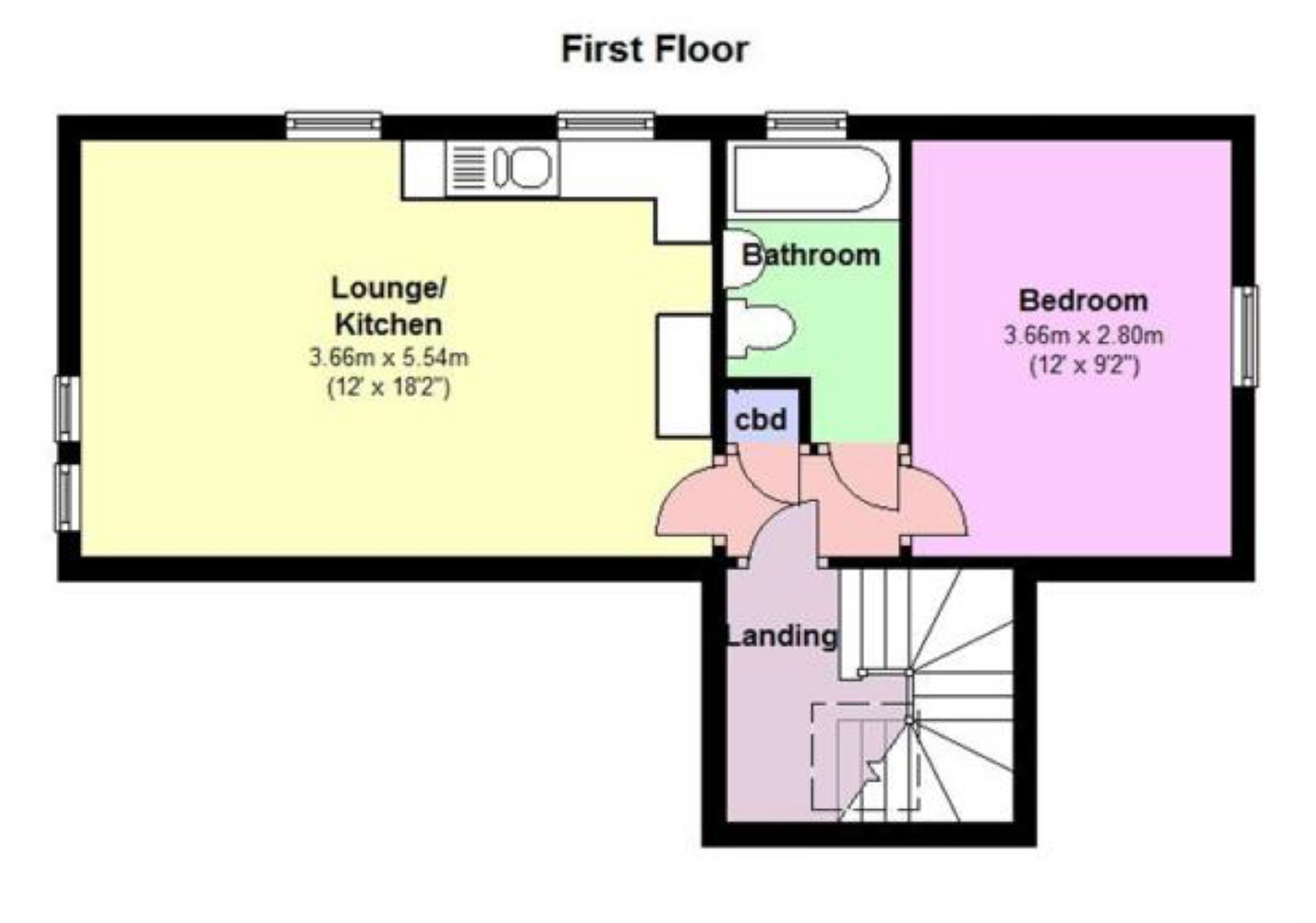 1 Bedrooms Flat to rent in Post Office Lane, Corsham SN13