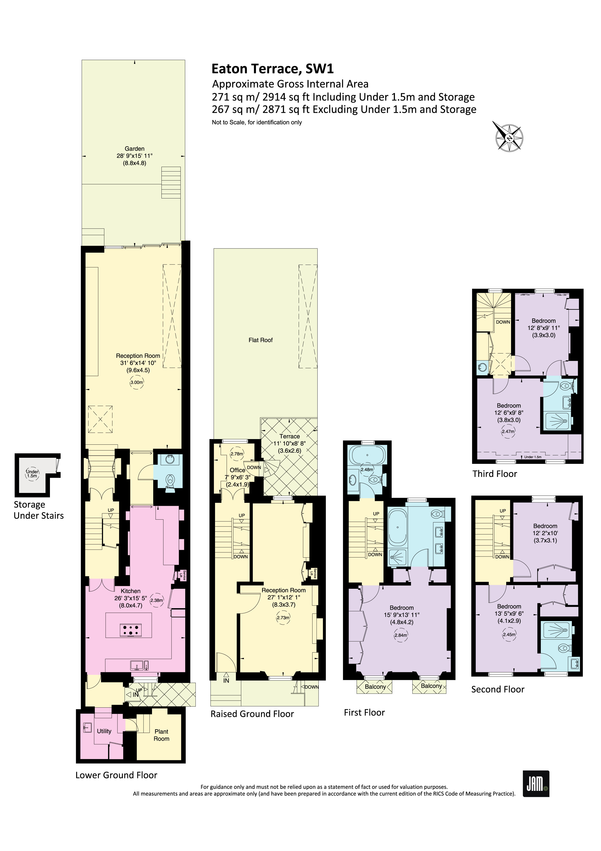 99, Eaton Terrace, London floorplan