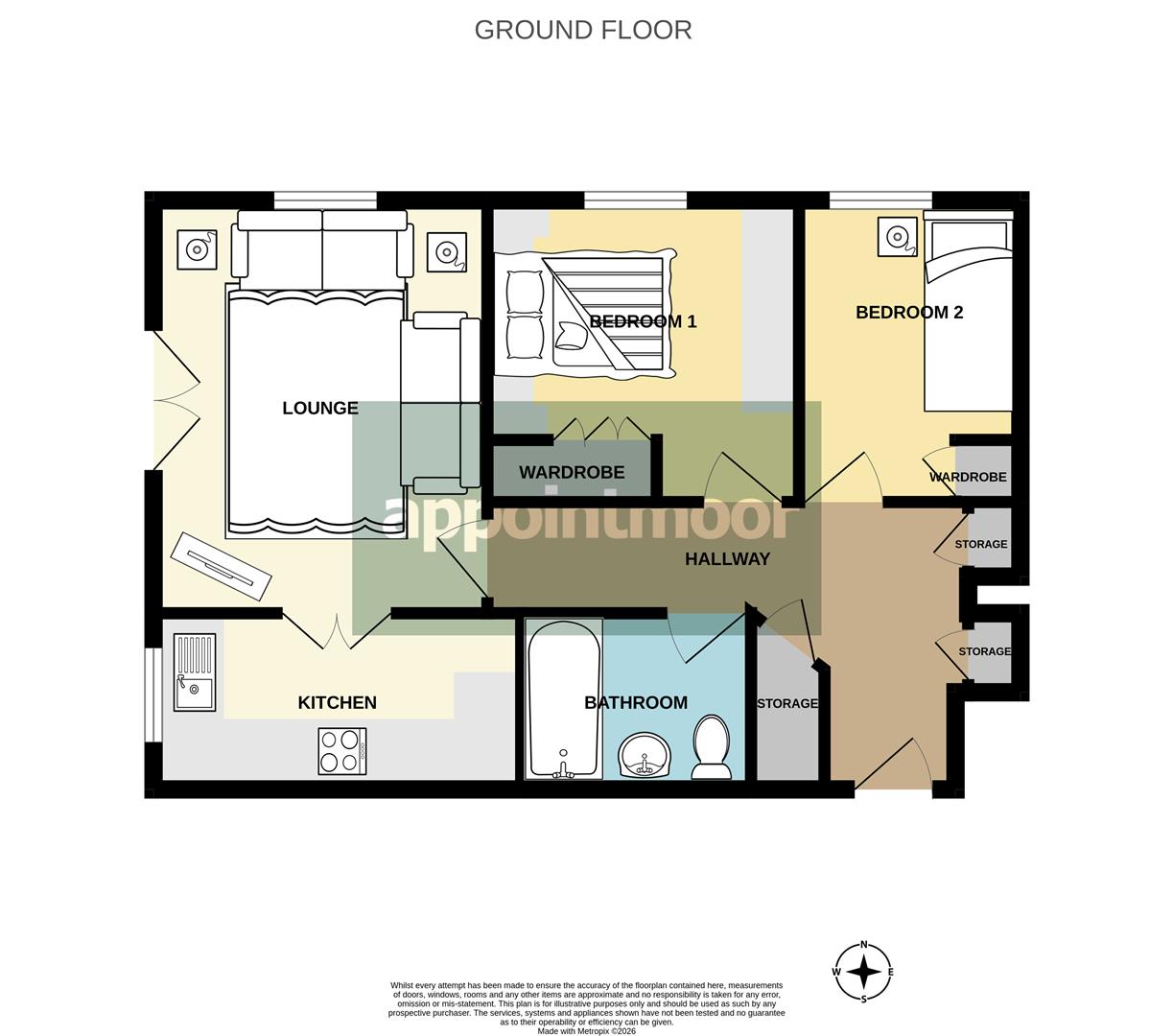 Flat 2 Spencer House, Ensign Close, Leigh-On-Sea floorplan