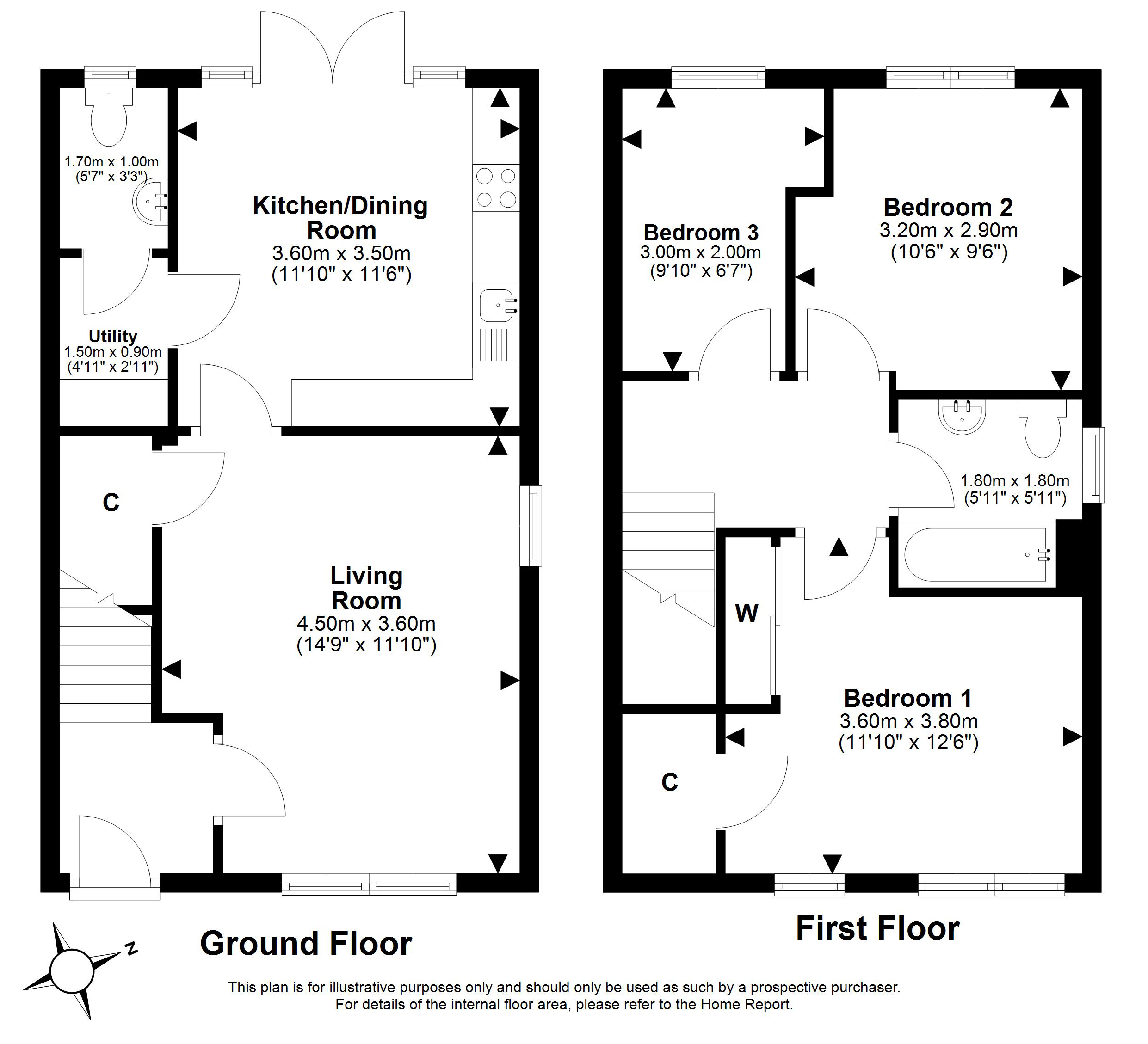 8, Burne Cruick, Edinburgh floorplan