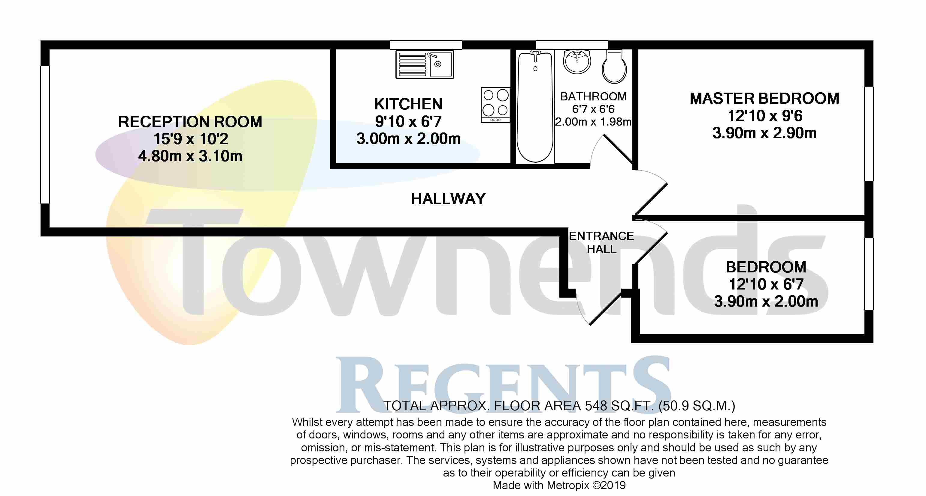 2 Bedrooms Flat for sale in Grange Court, Grange Road, Egham, Surrey TW20