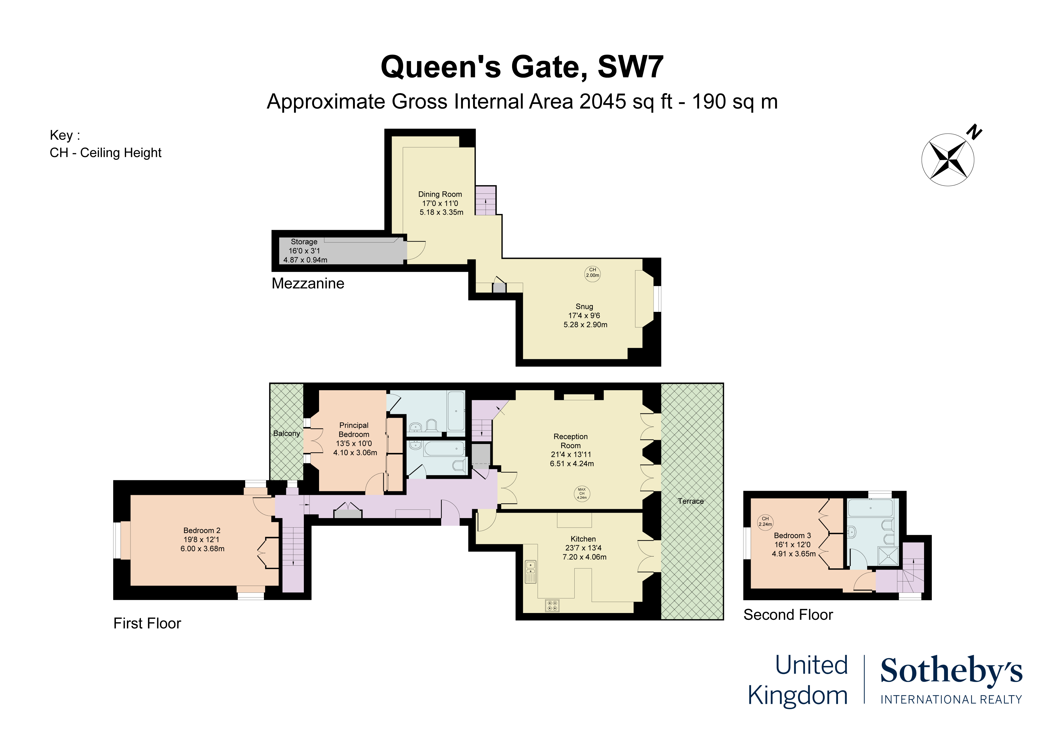 Queen's, Queen's Gate, London floorplan