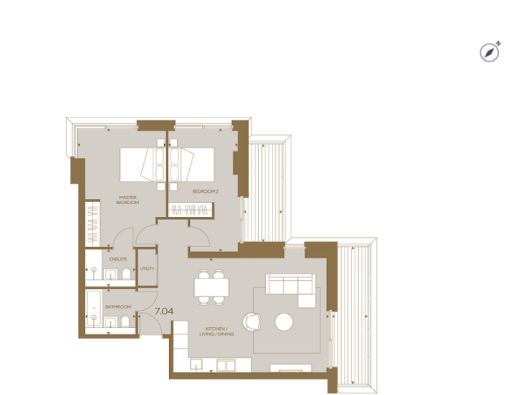 704, Minories, London floorplan
