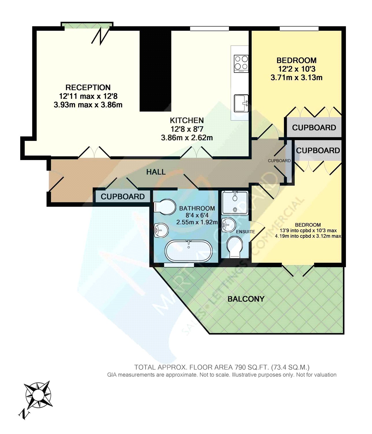 2 Bedrooms Flat to rent in Connaught Gardens, Muswell Hill, London N10