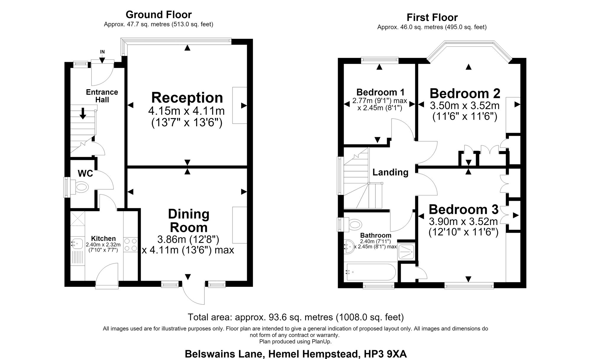 191 Belswains Lane, Hemel Hempstead floorplan