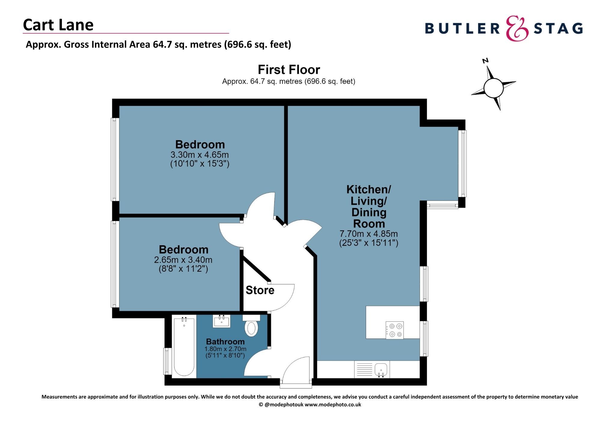 Flat 2, 12 Cart Lane, London floorplan