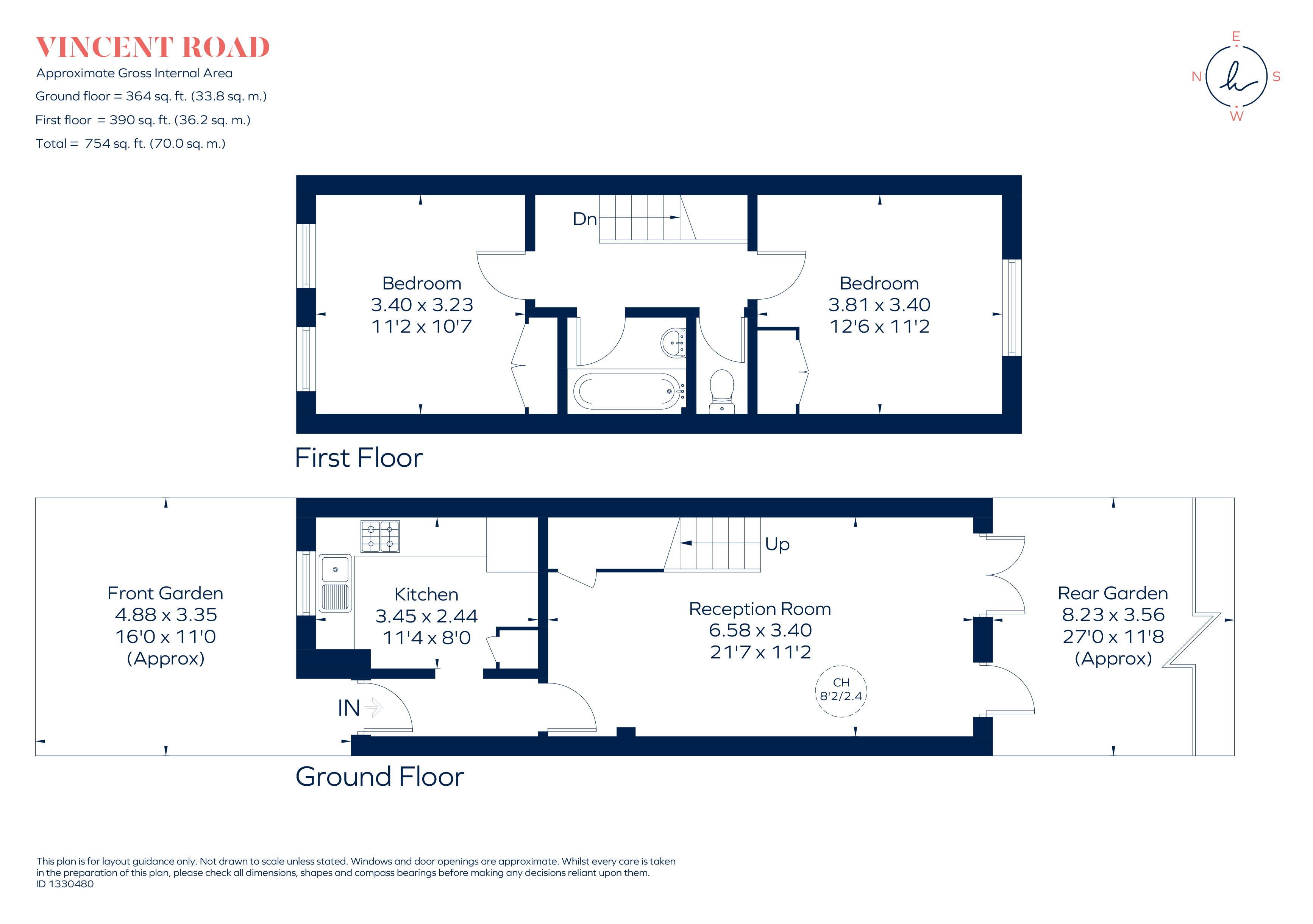 64, Vincent Road, Kingston Upon Thames floorplan