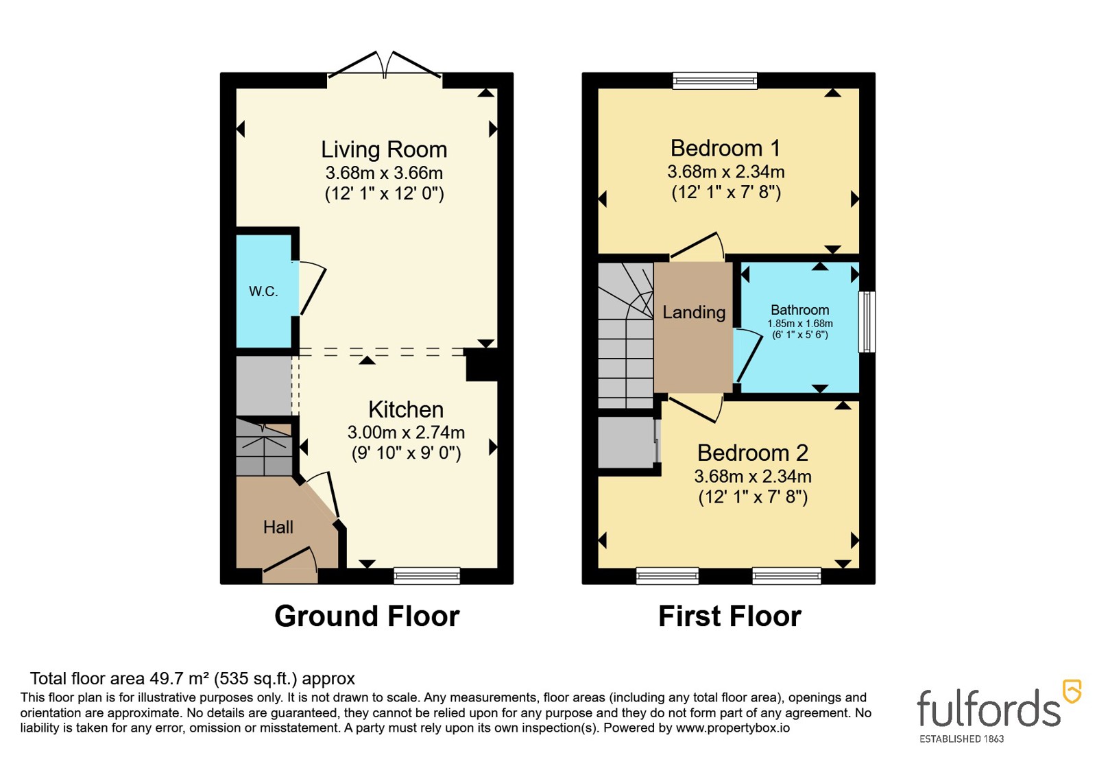 45, Orchard Way, Exeter floorplan