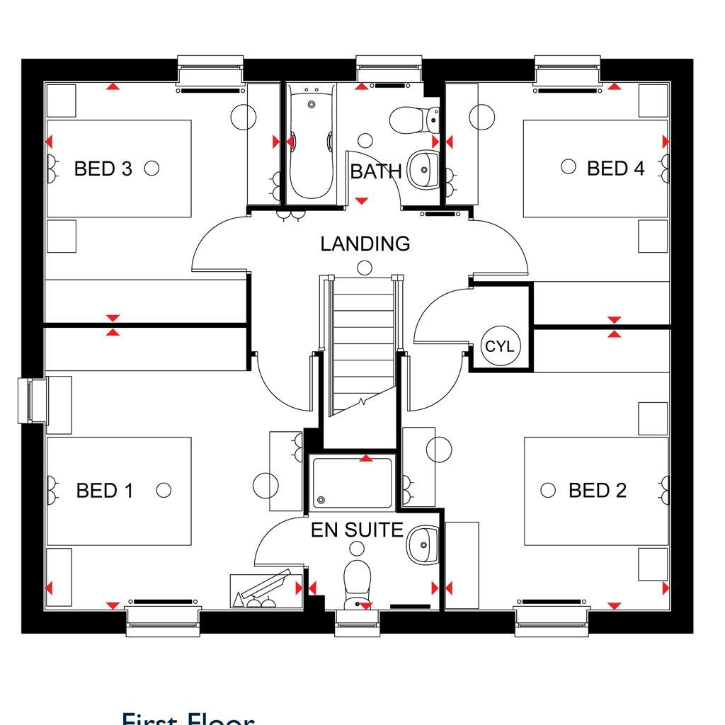 New Home 4 Bed Detached House For Sale In Bradgate At Nine Days