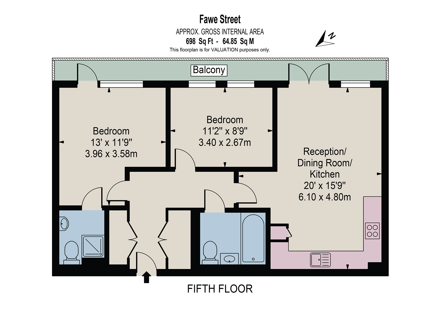 2 bed flat for sale in Fawe Street, London E14 68683221 Zoopla