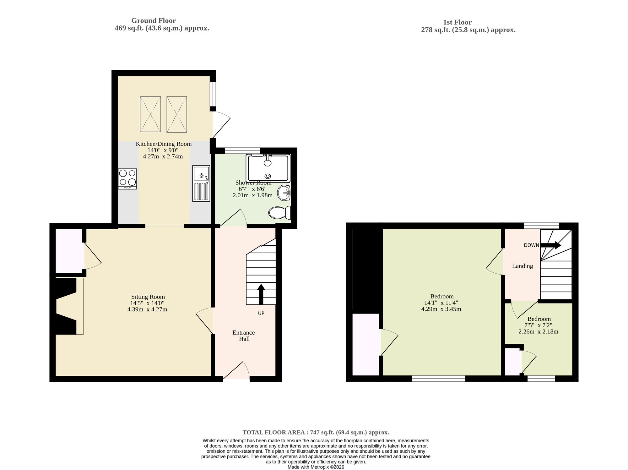 Driftwood Cottage The Street, Halesworth floorplan