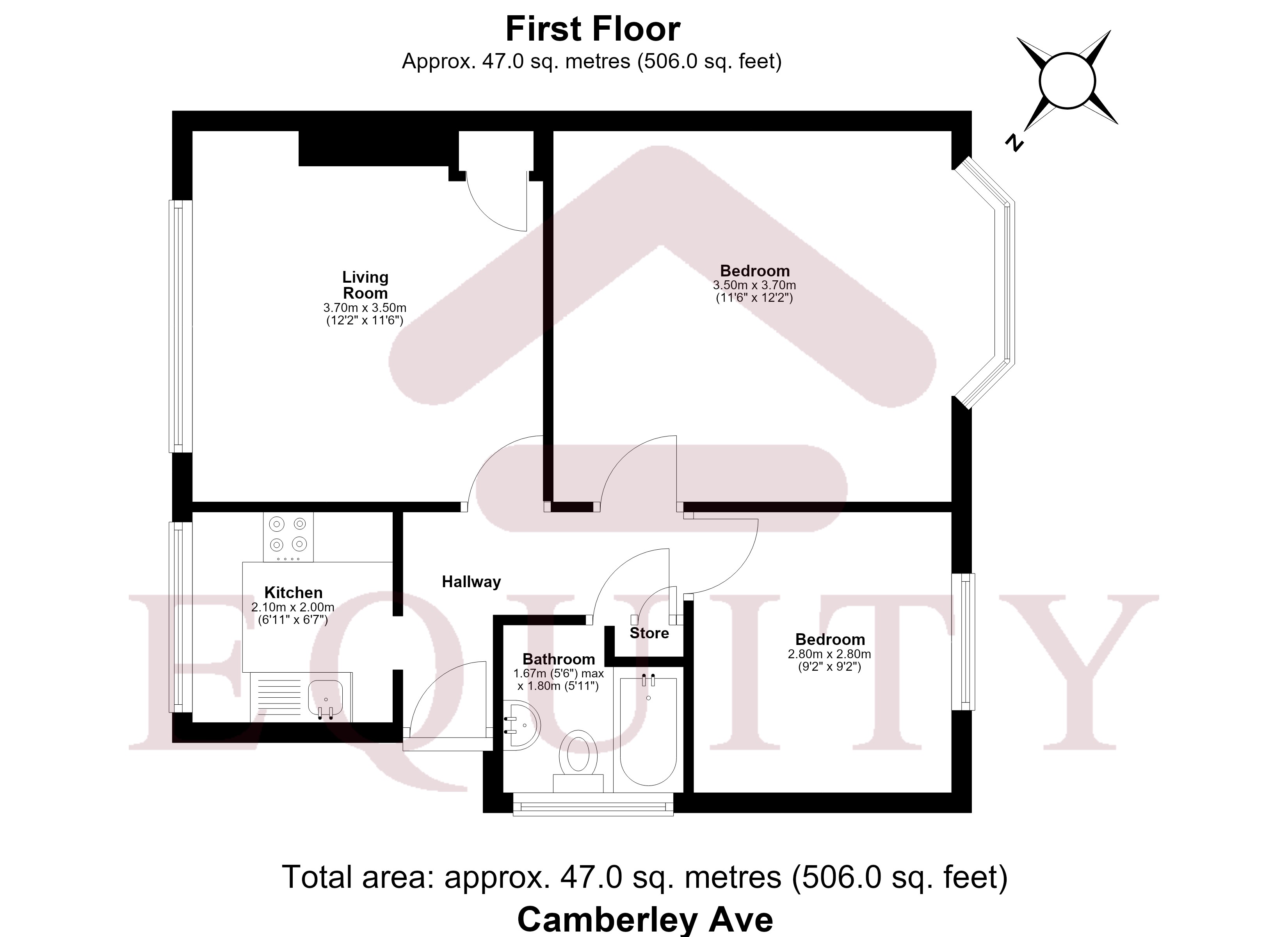 12, Camberley Avenue, Enfield floorplan