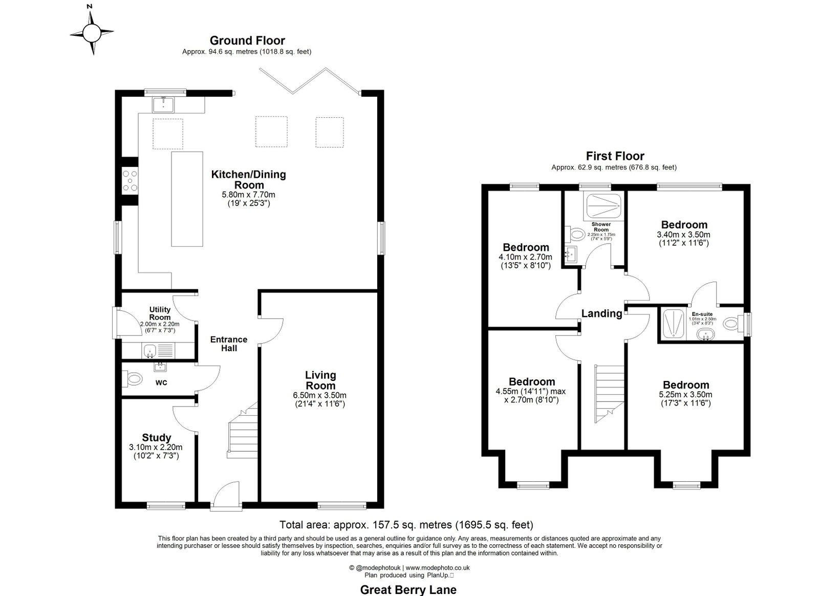 158, Great Berry Lane, Basildon floorplan