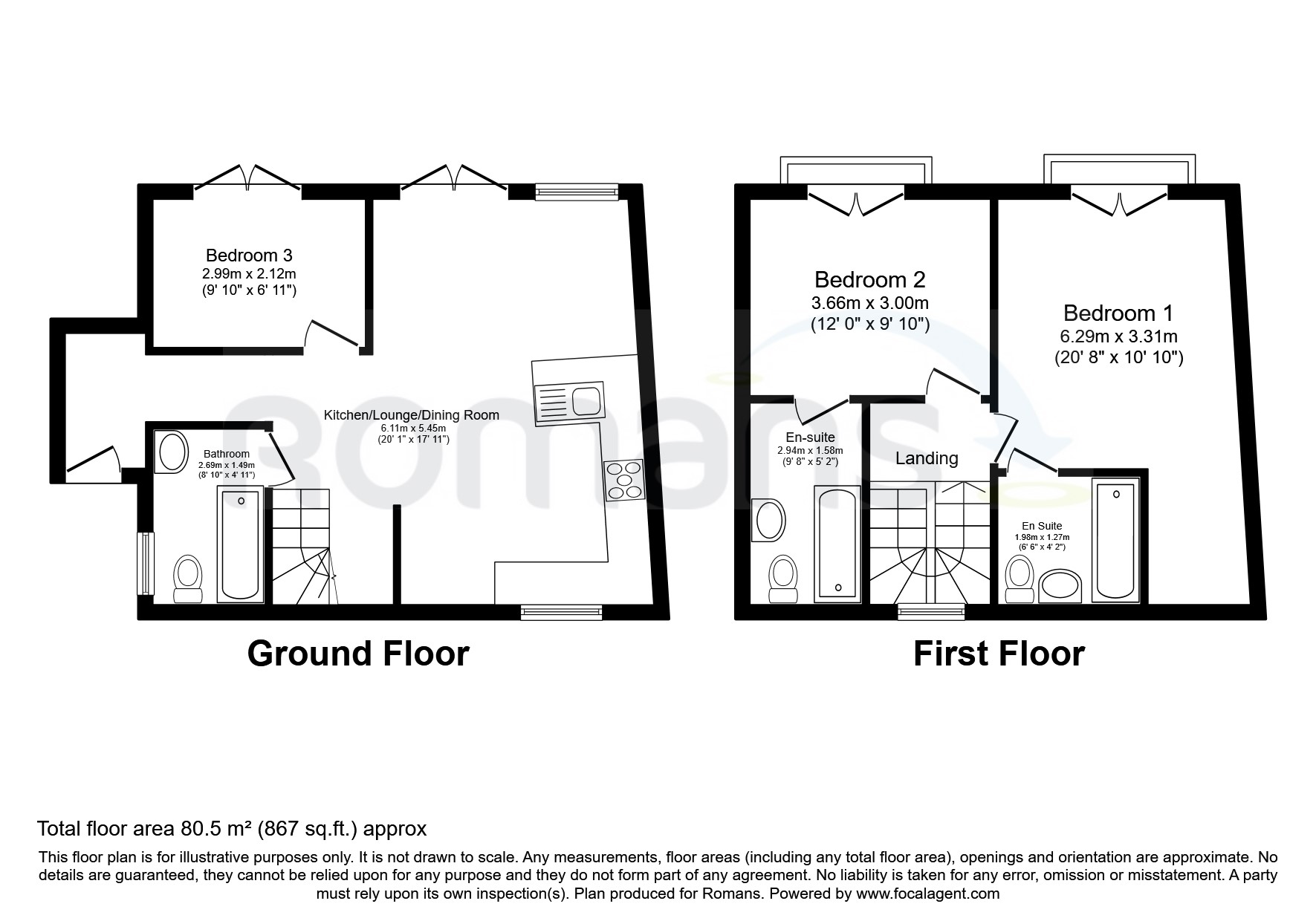 163, Upper Hale Road, Surrey floorplan