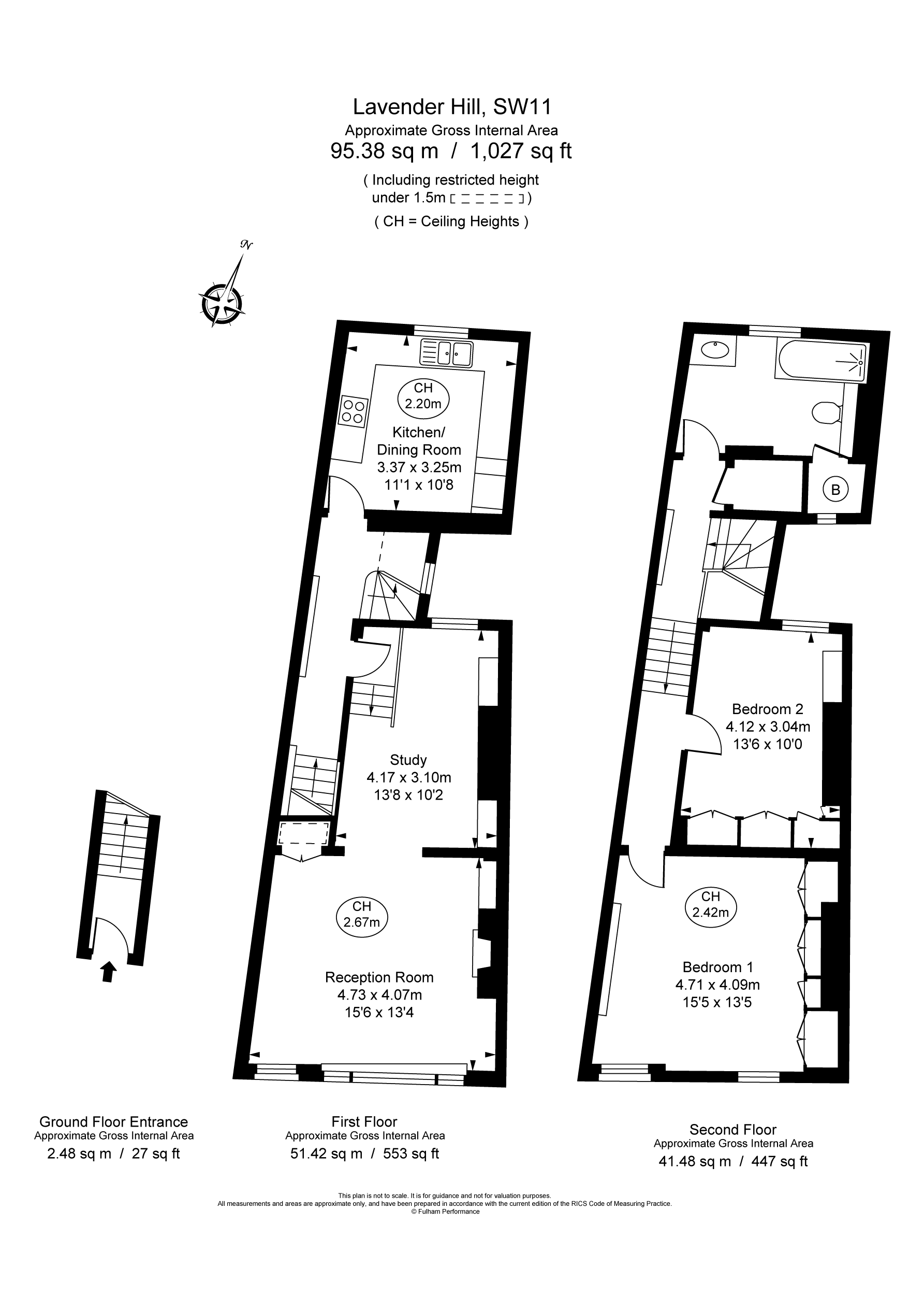 144A,, Lavender Hill, London floorplan