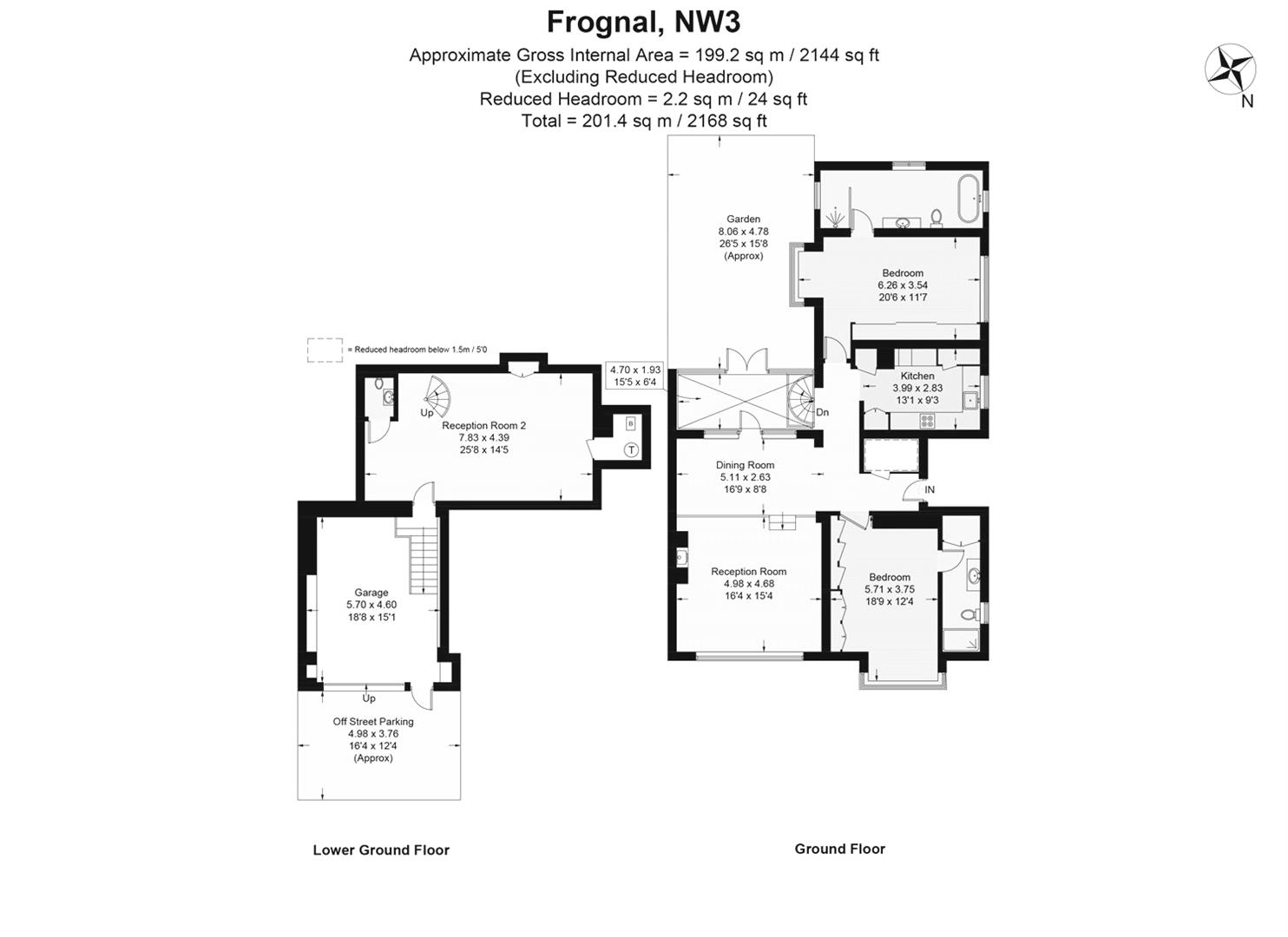 2 Bedrooms  to rent in Frognal, London NW3