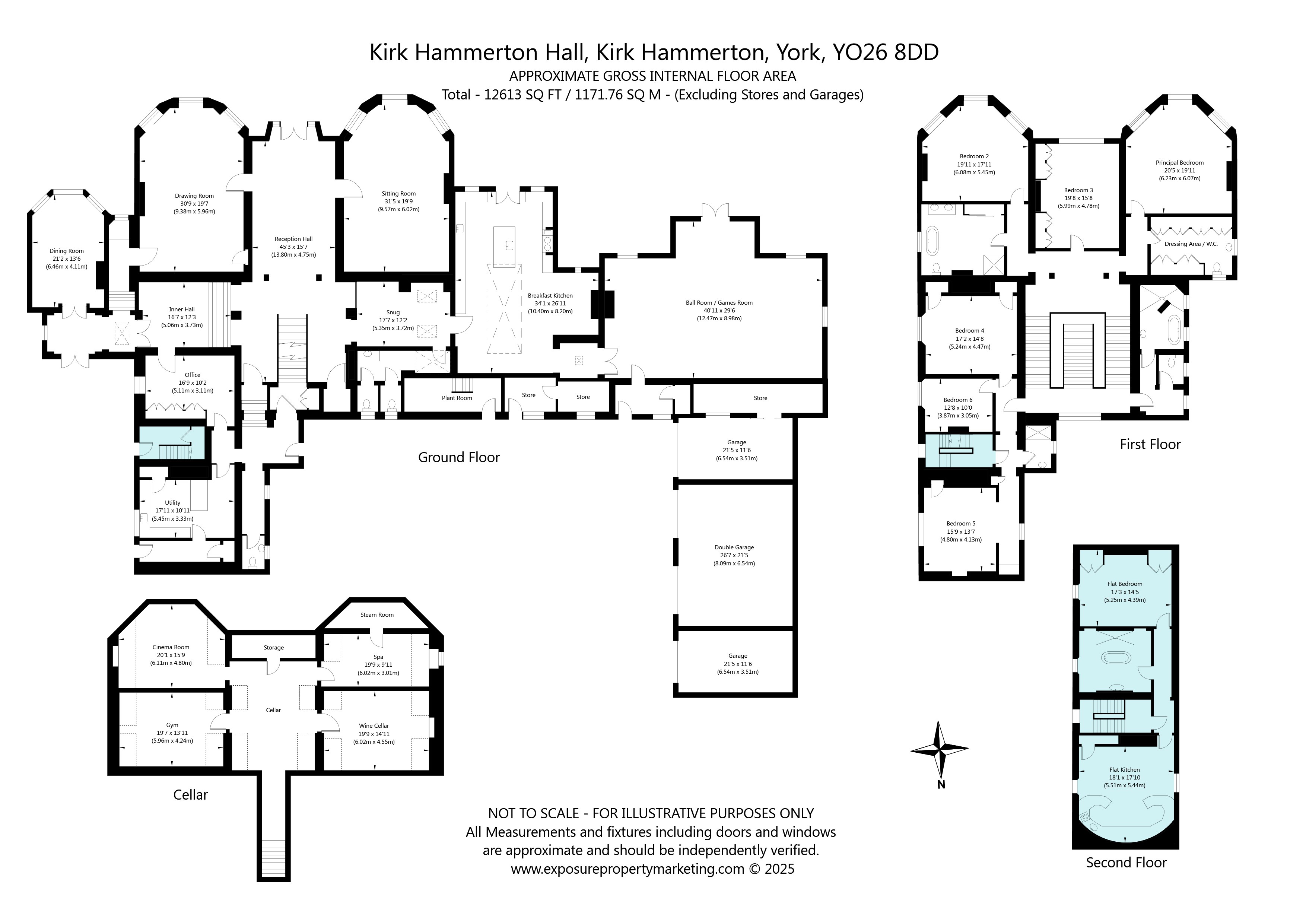 Kirk Hammerton Hall,, Kirk Hammerton, North Yorkshire floorplan