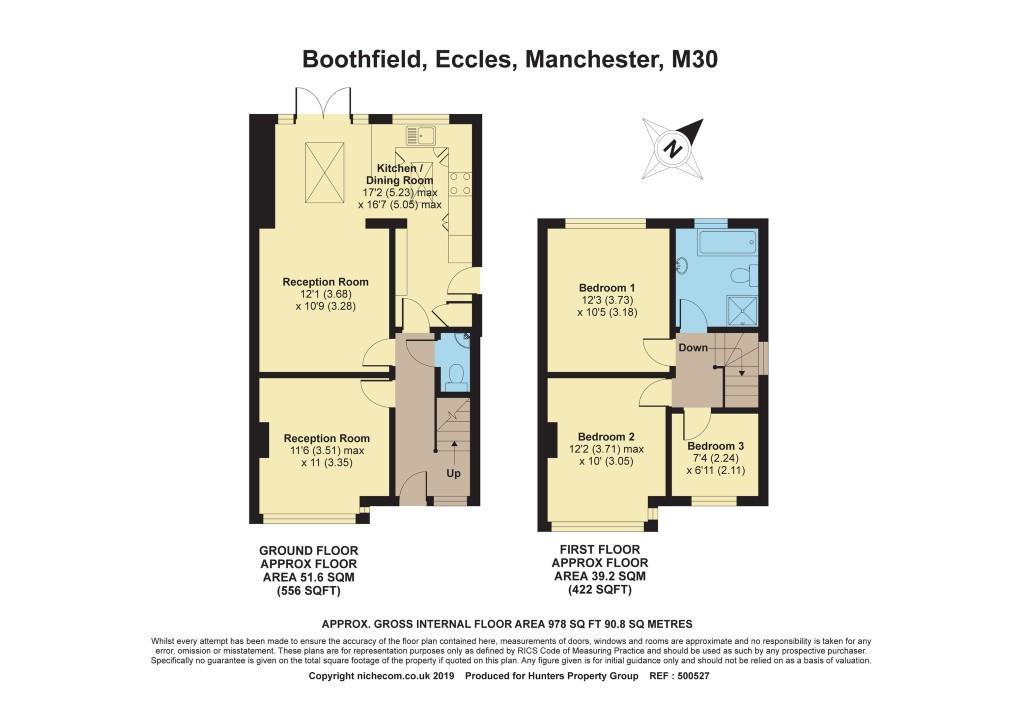 33, Boothfield, Manchester floorplan