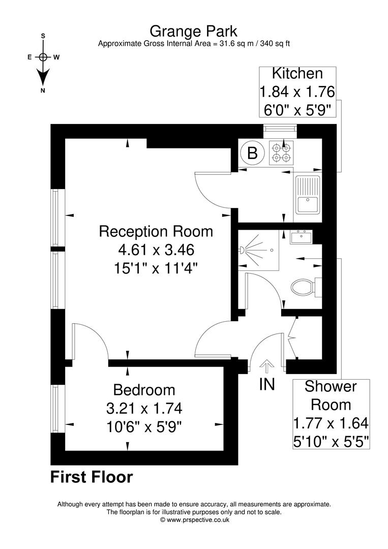 Flat 5, 9, Grange Park, Ealing floorplan