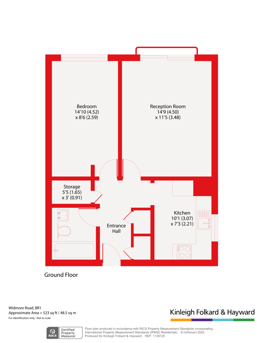 Flat 5 The Oasis,, Widmore Road, Kent floorplan
