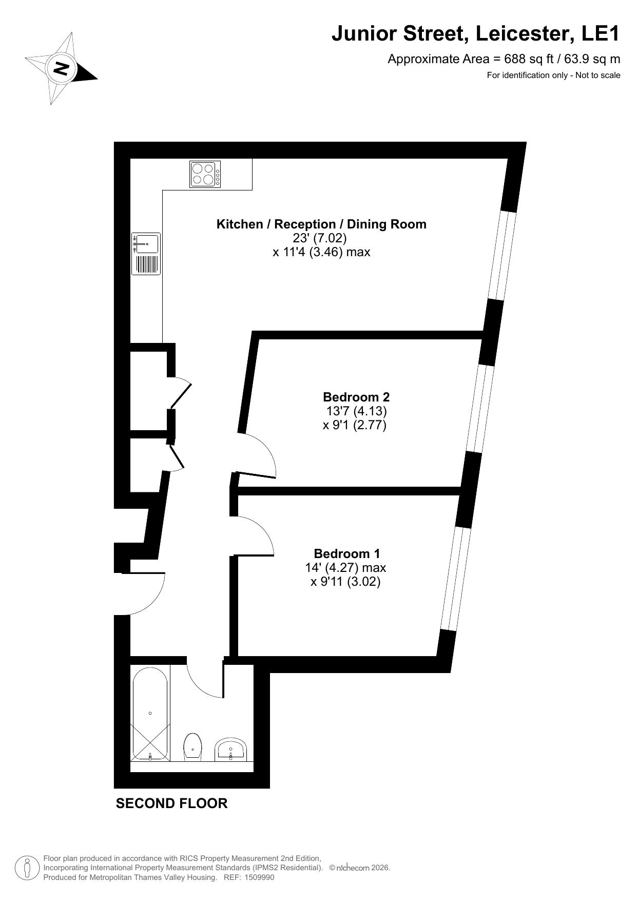 The Chimney 5 Junior Street, Leicester floorplan