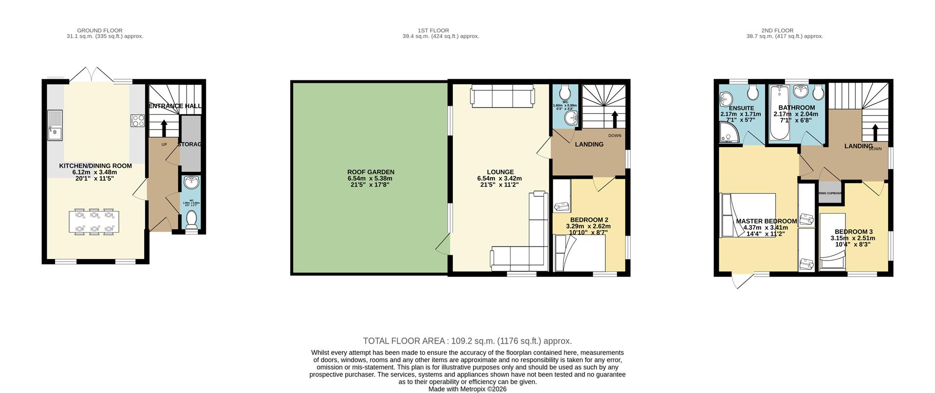 2, Goldcrest Way, Harlow floorplan