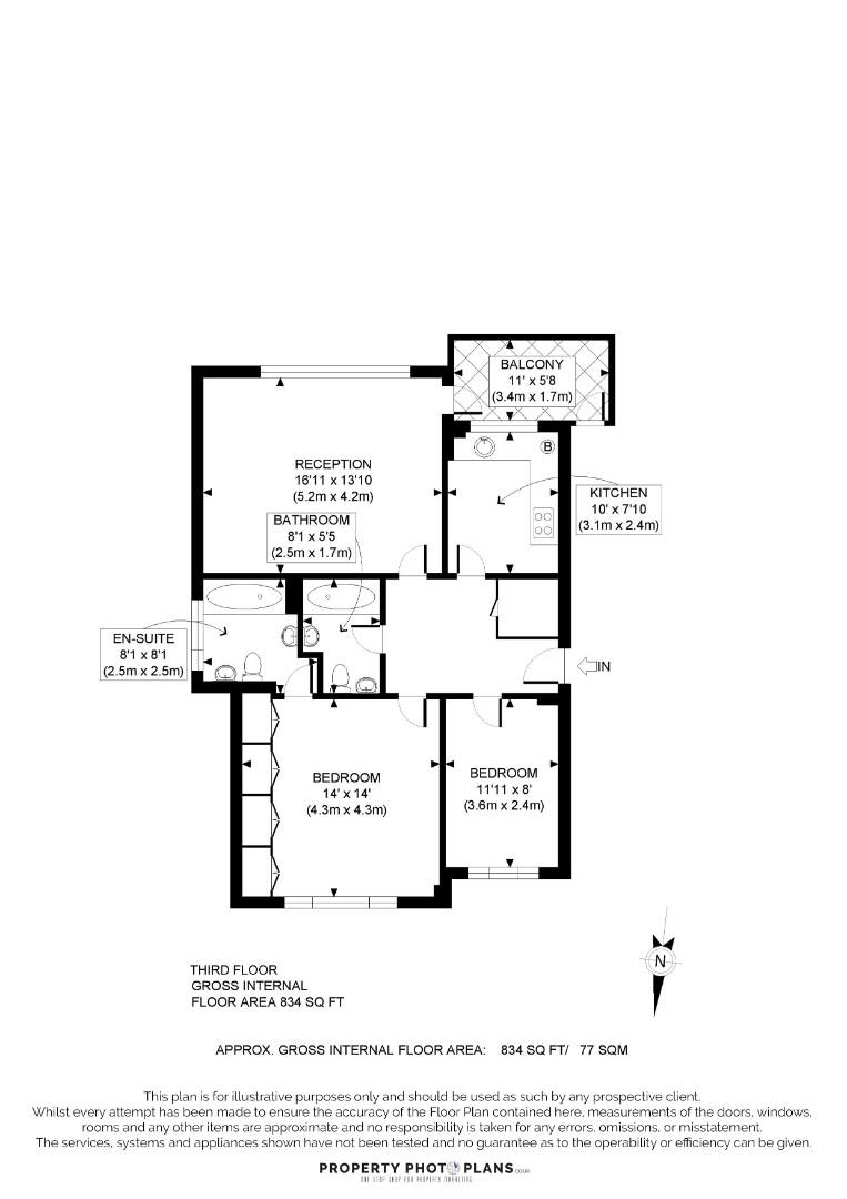 Ambassador House, Carlton Hill floorplan