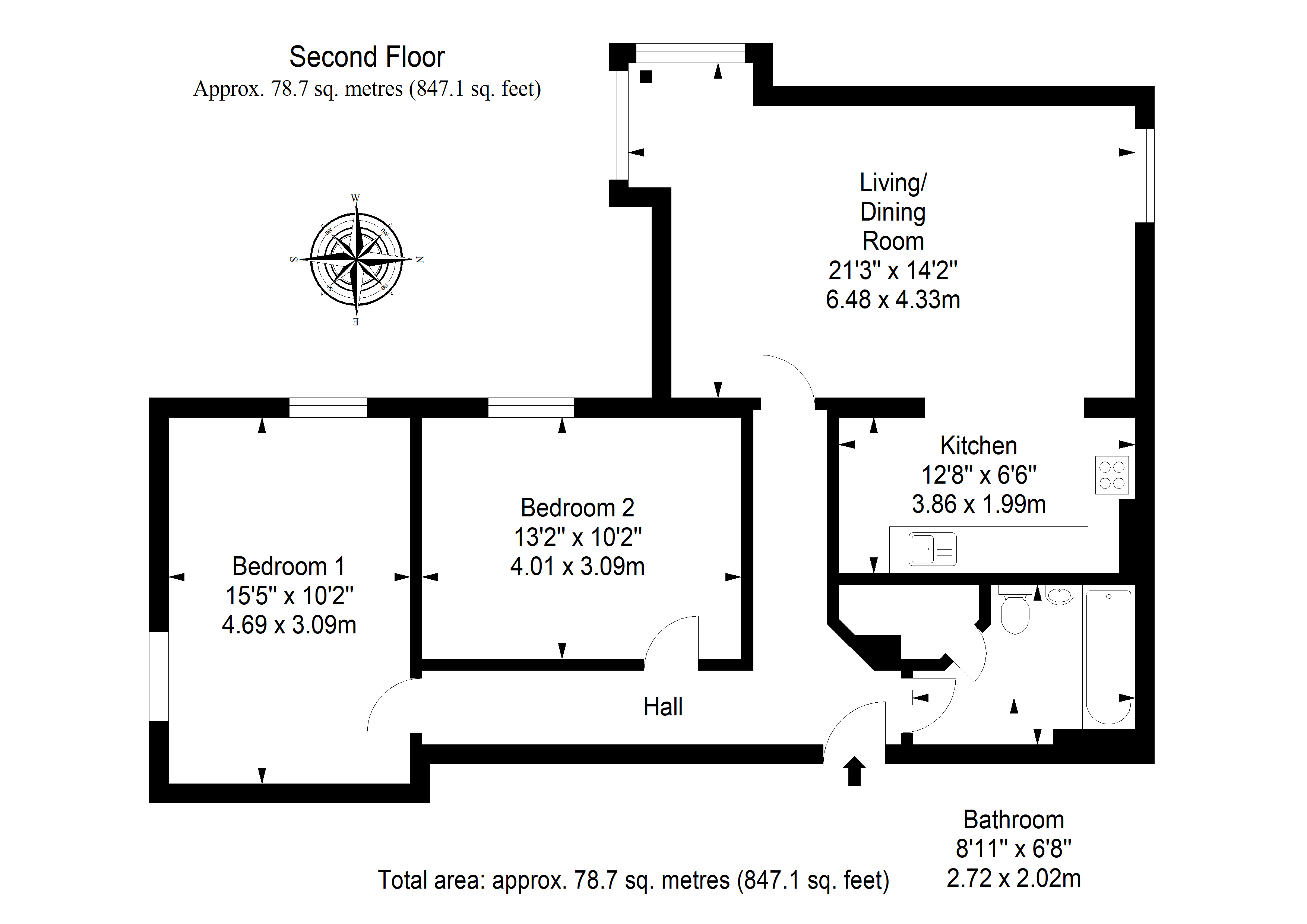 Flat 39, Glen Lednock Drive, Craigmarloch View, Cumbernauld floorplan