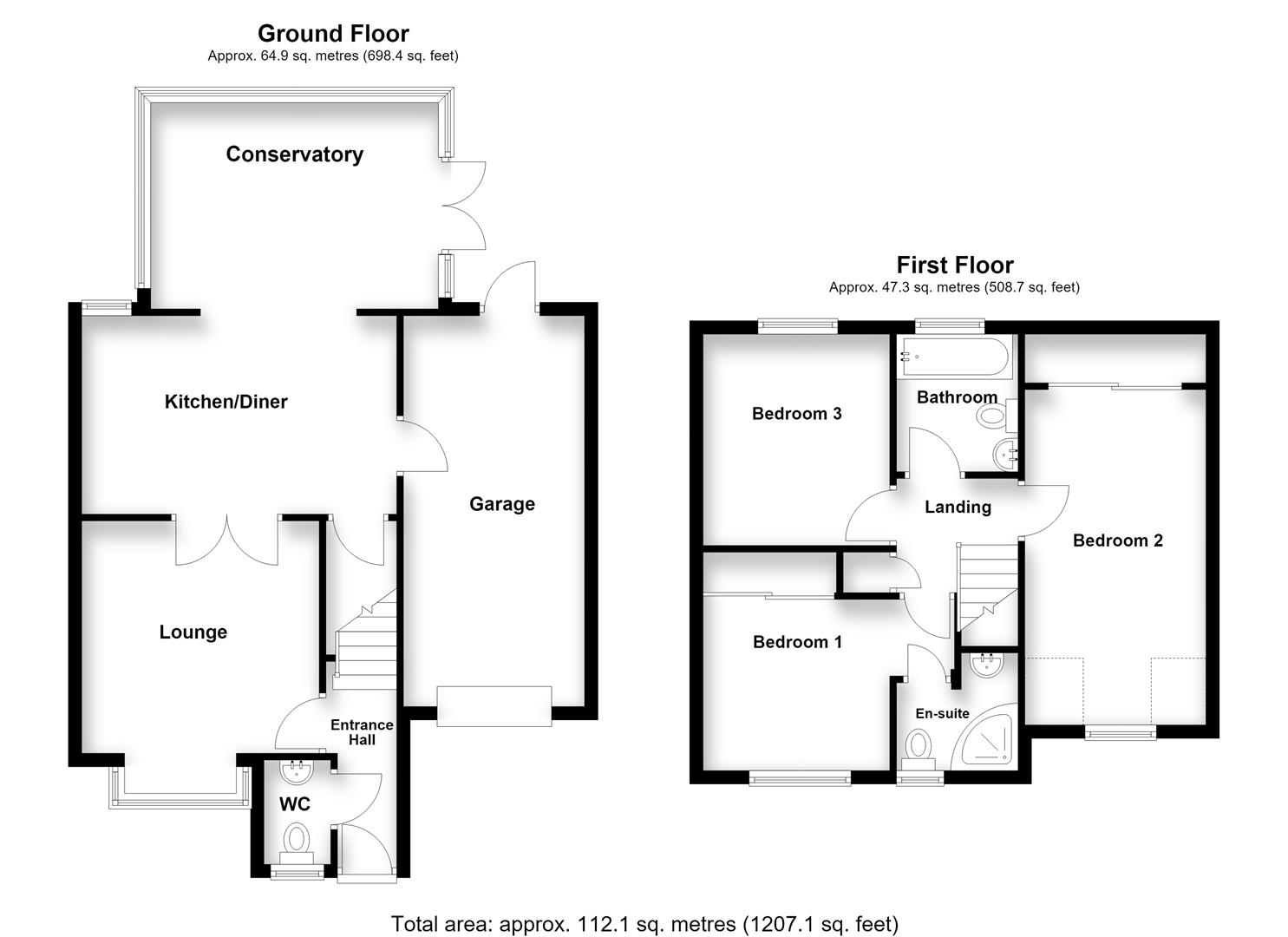 6, Humber Court, Stevenage floorplan