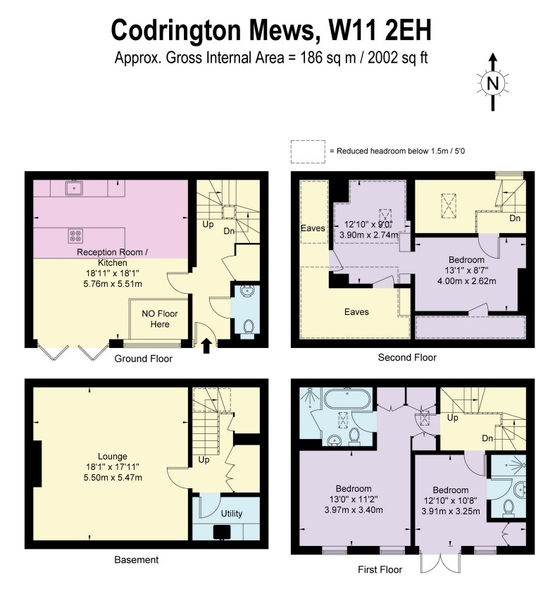 4, Codrington Mews, London floorplan