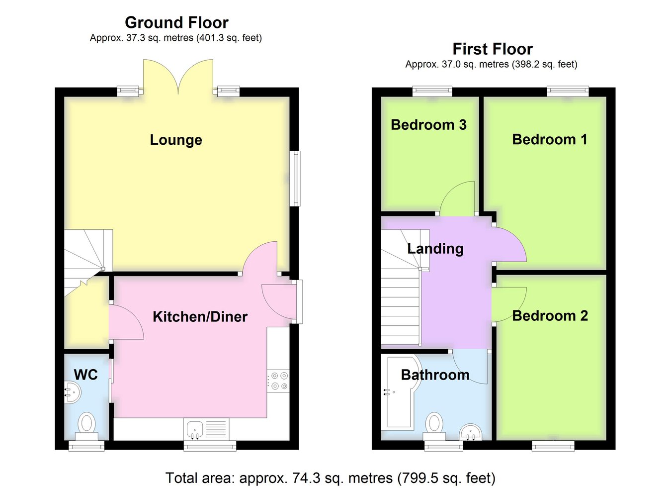 6, Rowson's Close, Boston floorplan