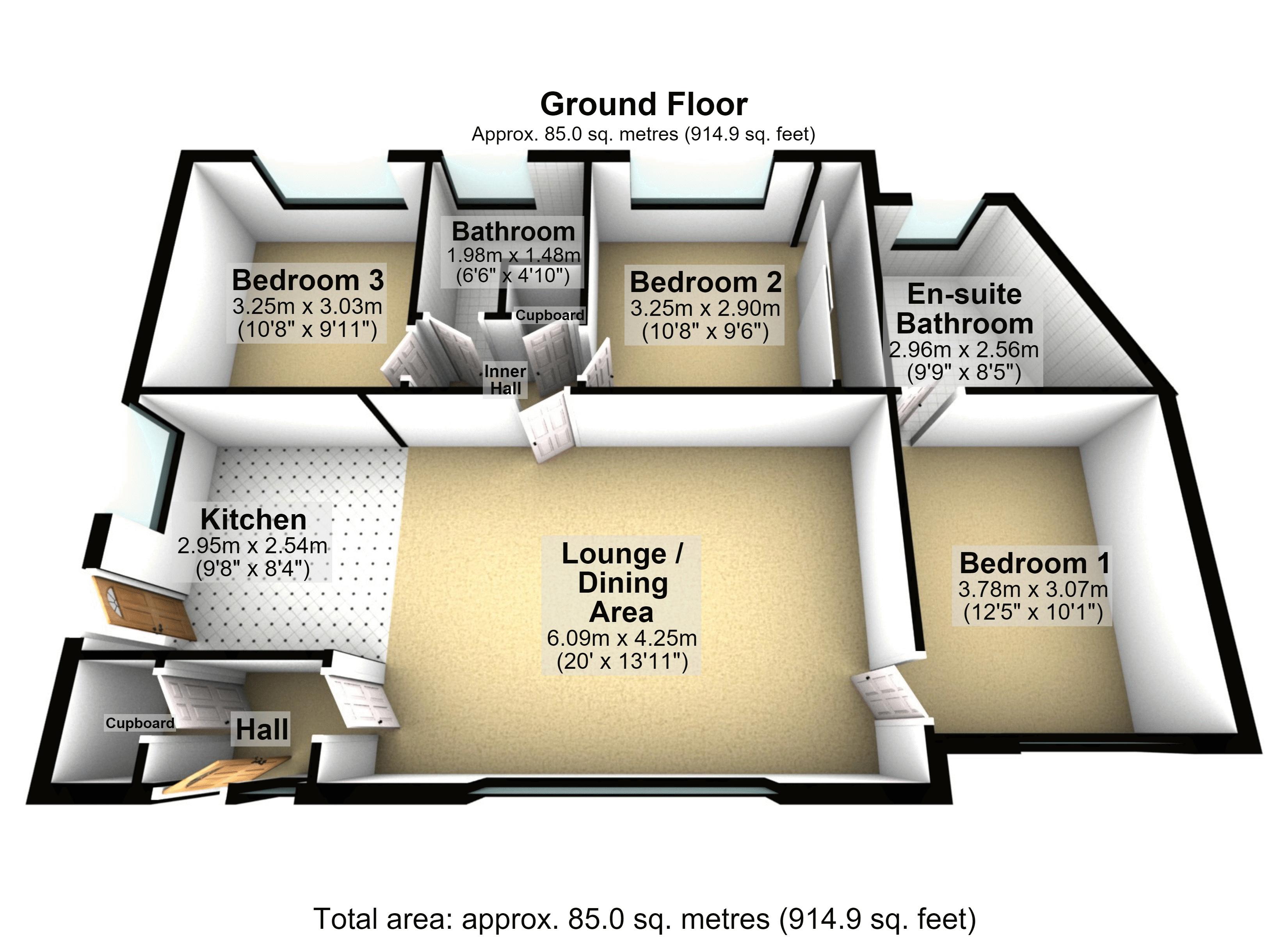 54, Seven Acres Lane, Rochdale floorplan