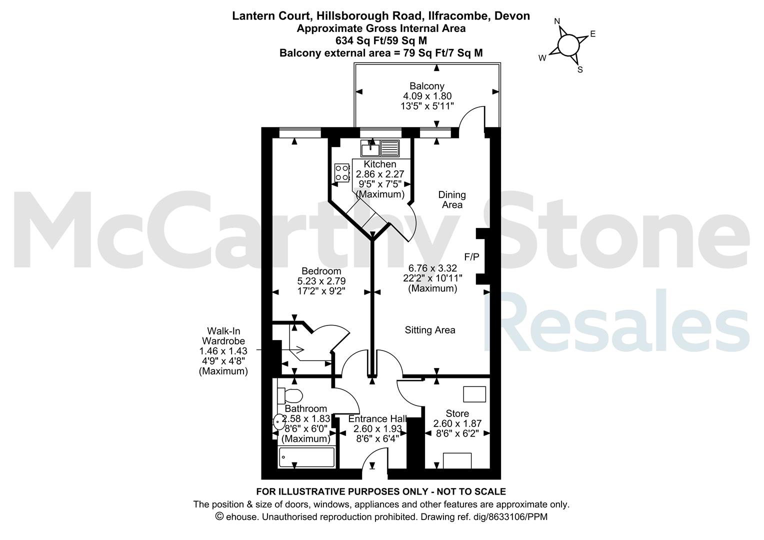 15 Lantern Court, Hillsborough Road, Ilfracombe floorplan