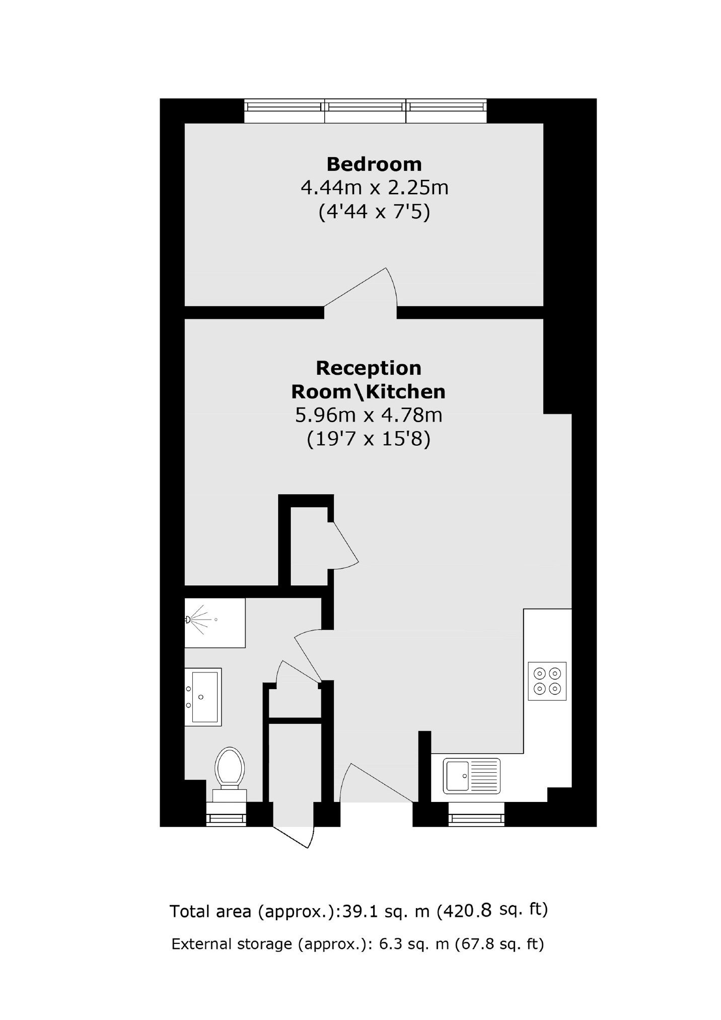 Flat 7, Breton House, St. Saviours Estate, London floorplan