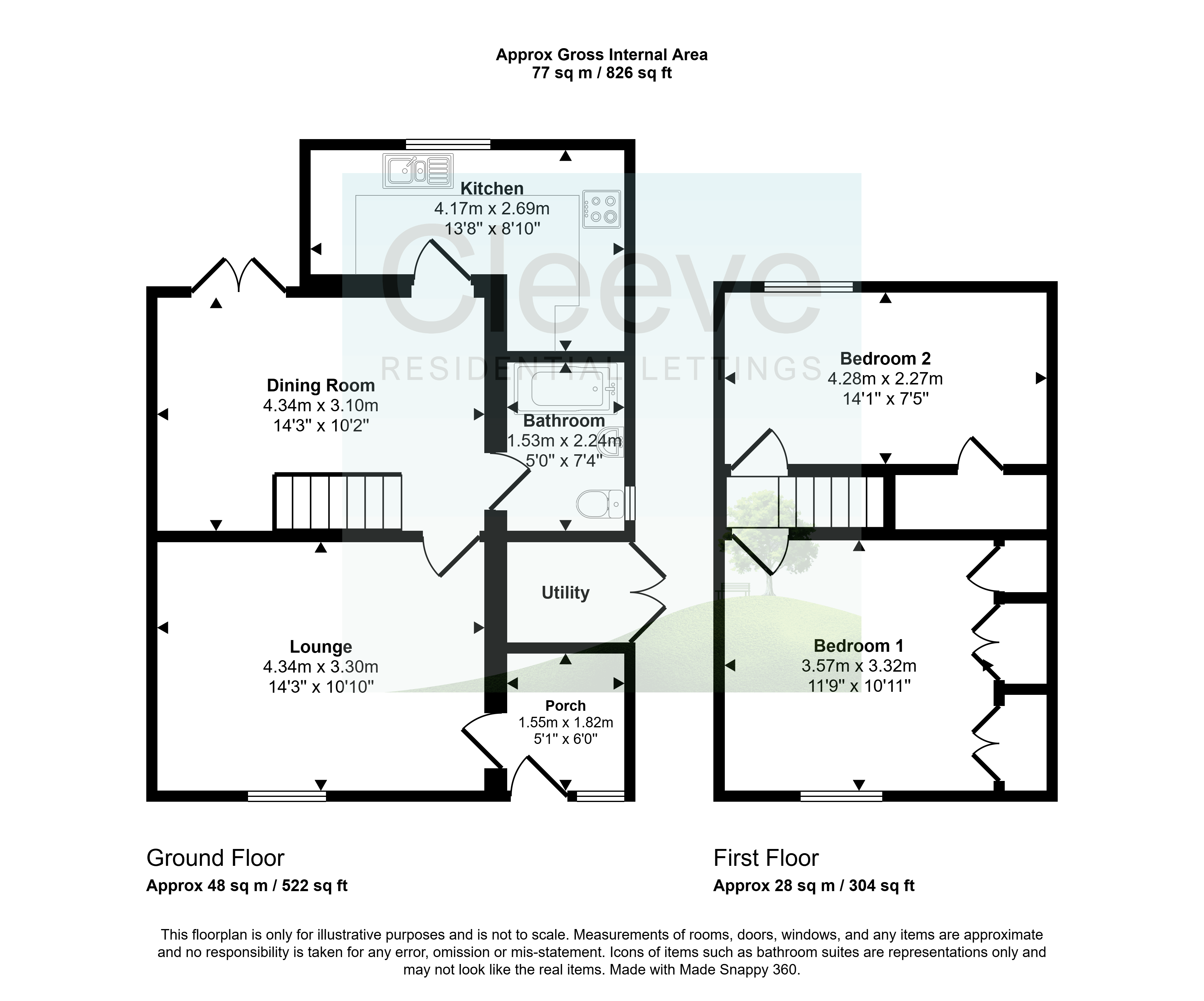 196, Prestbury Road, Cheltenham floorplan