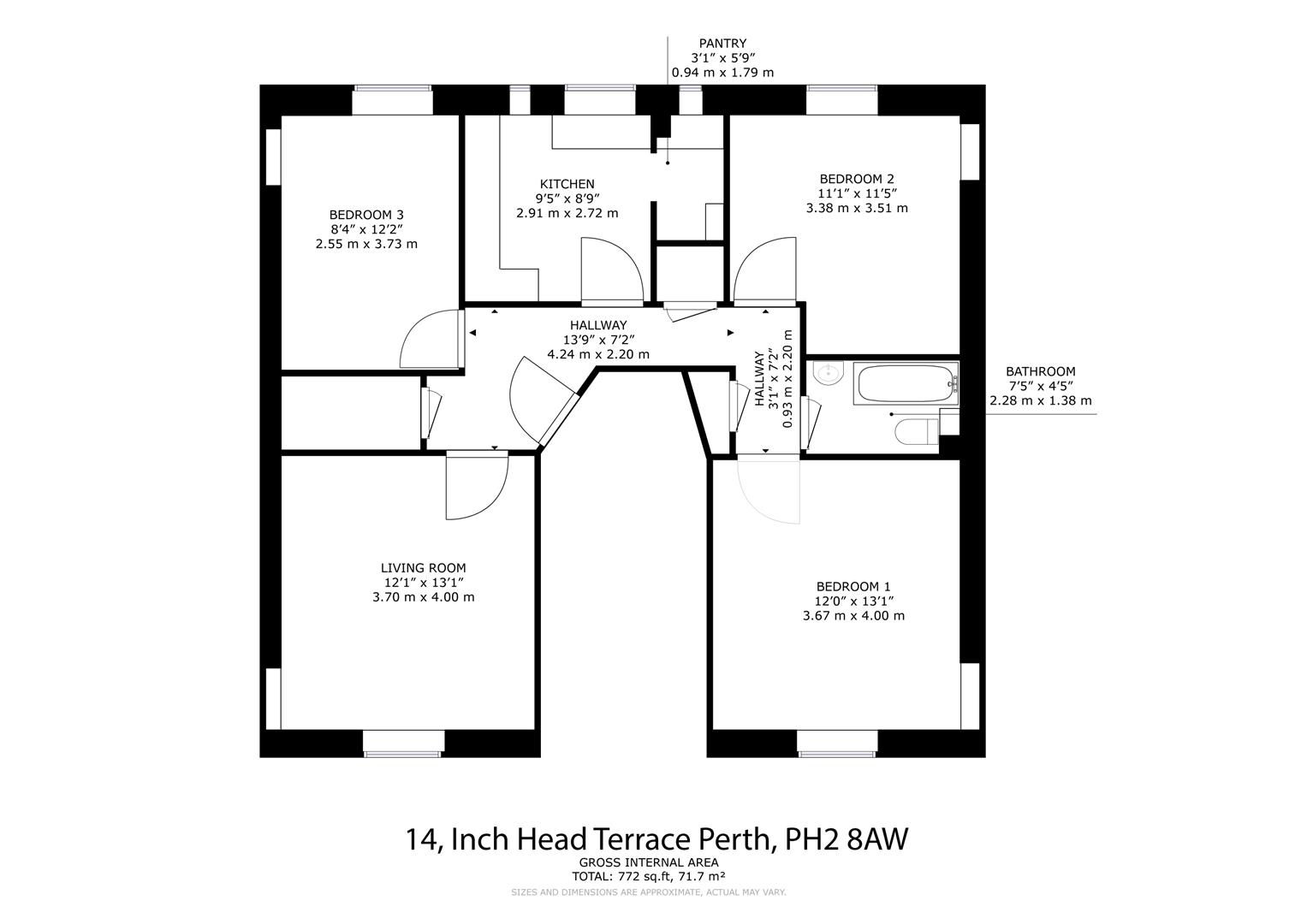 14, Inch Head Terrace, Perth floorplan