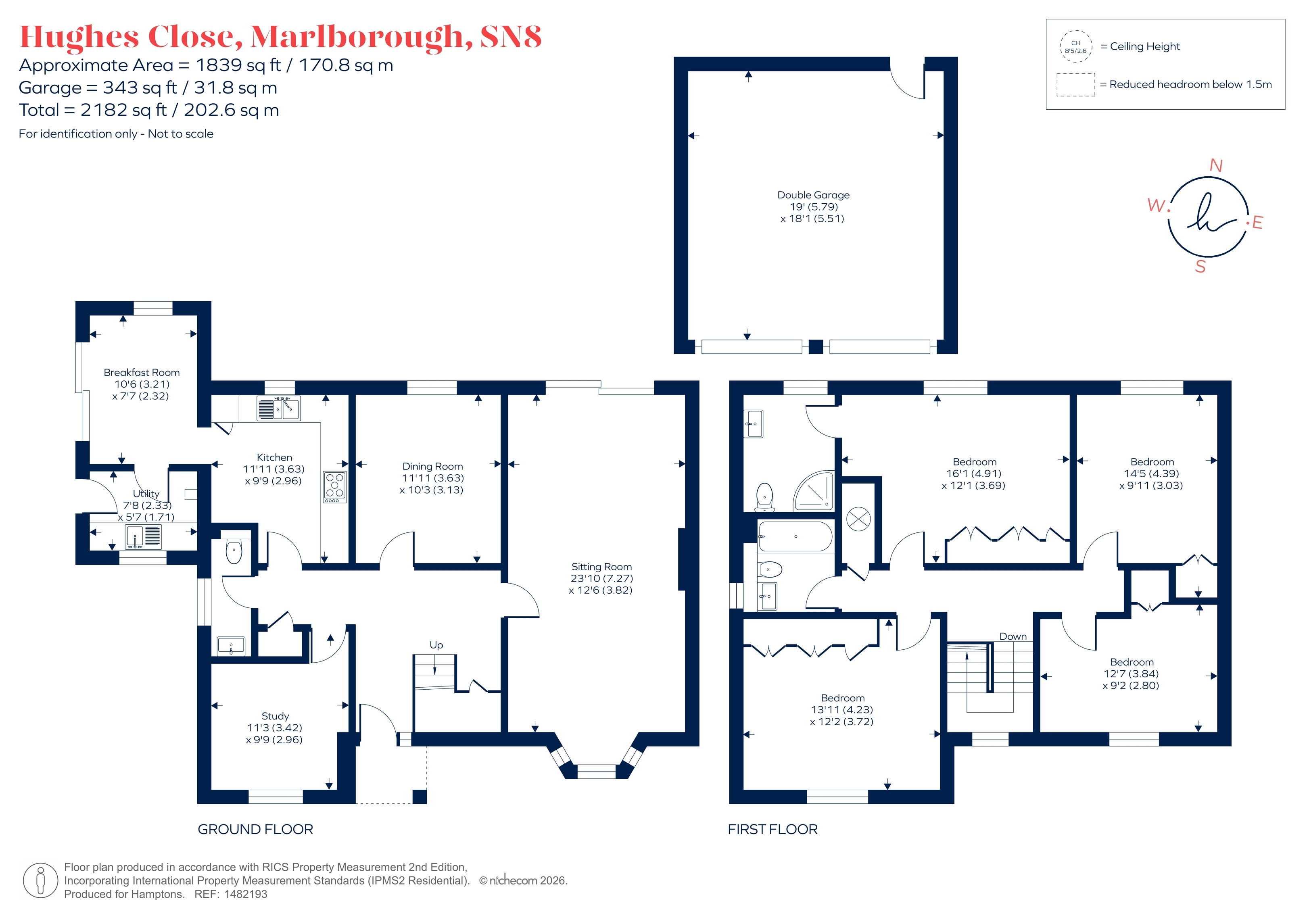 6, Hughes Close, Marlborough floorplan