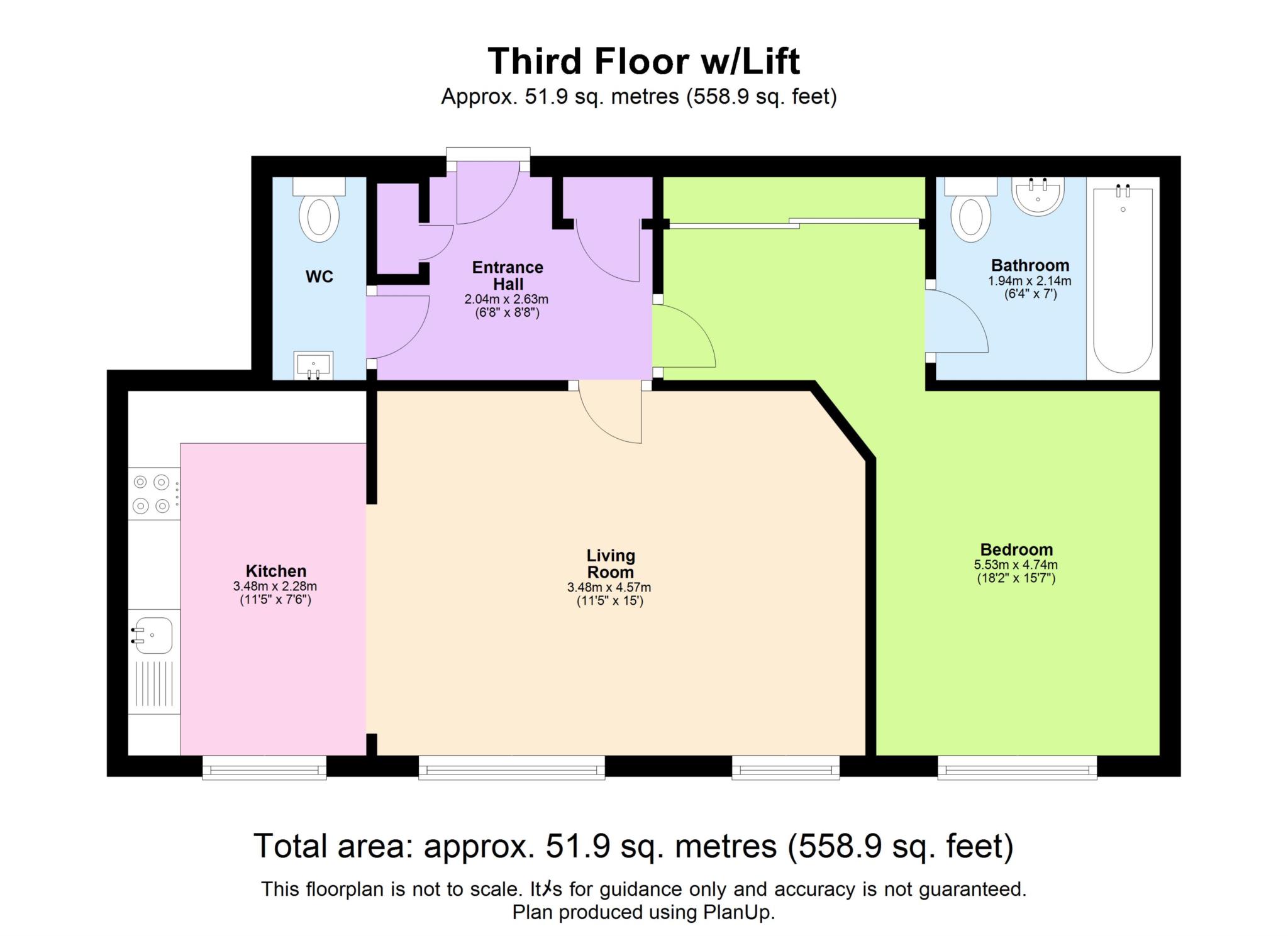 Flat 15,, Callard House, Berkhamsted floorplan