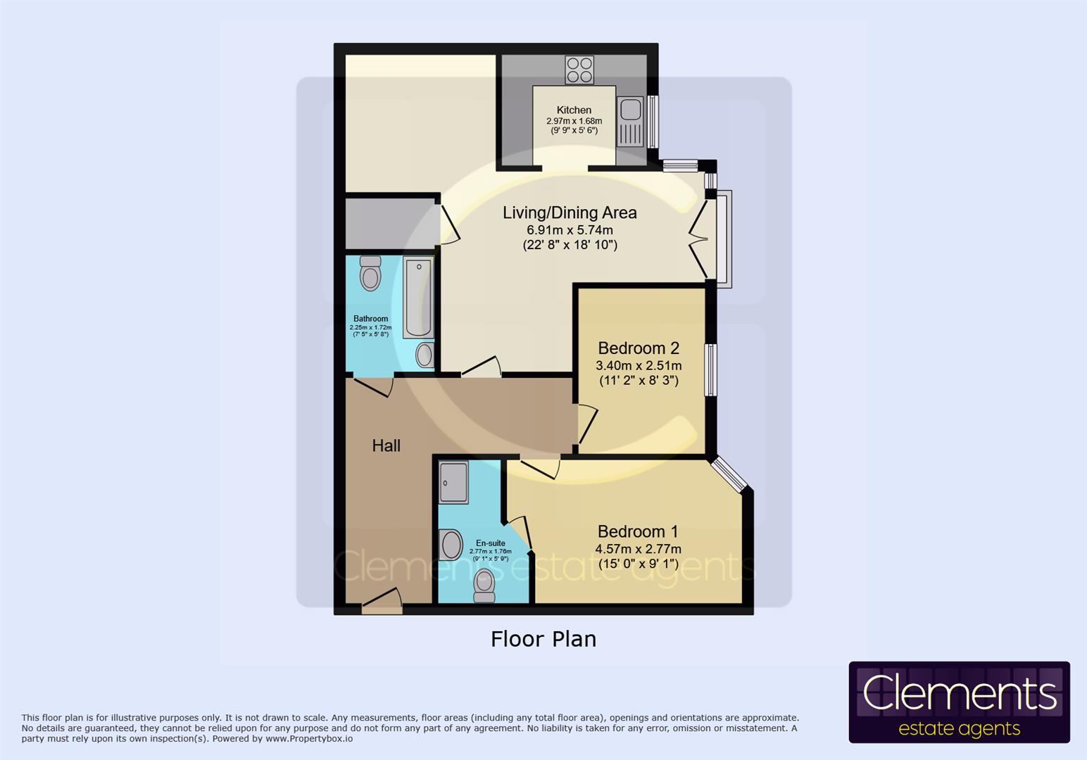 Flat 12, Gadebury Heights, Bury Road, Hemel Hempstead floorplan