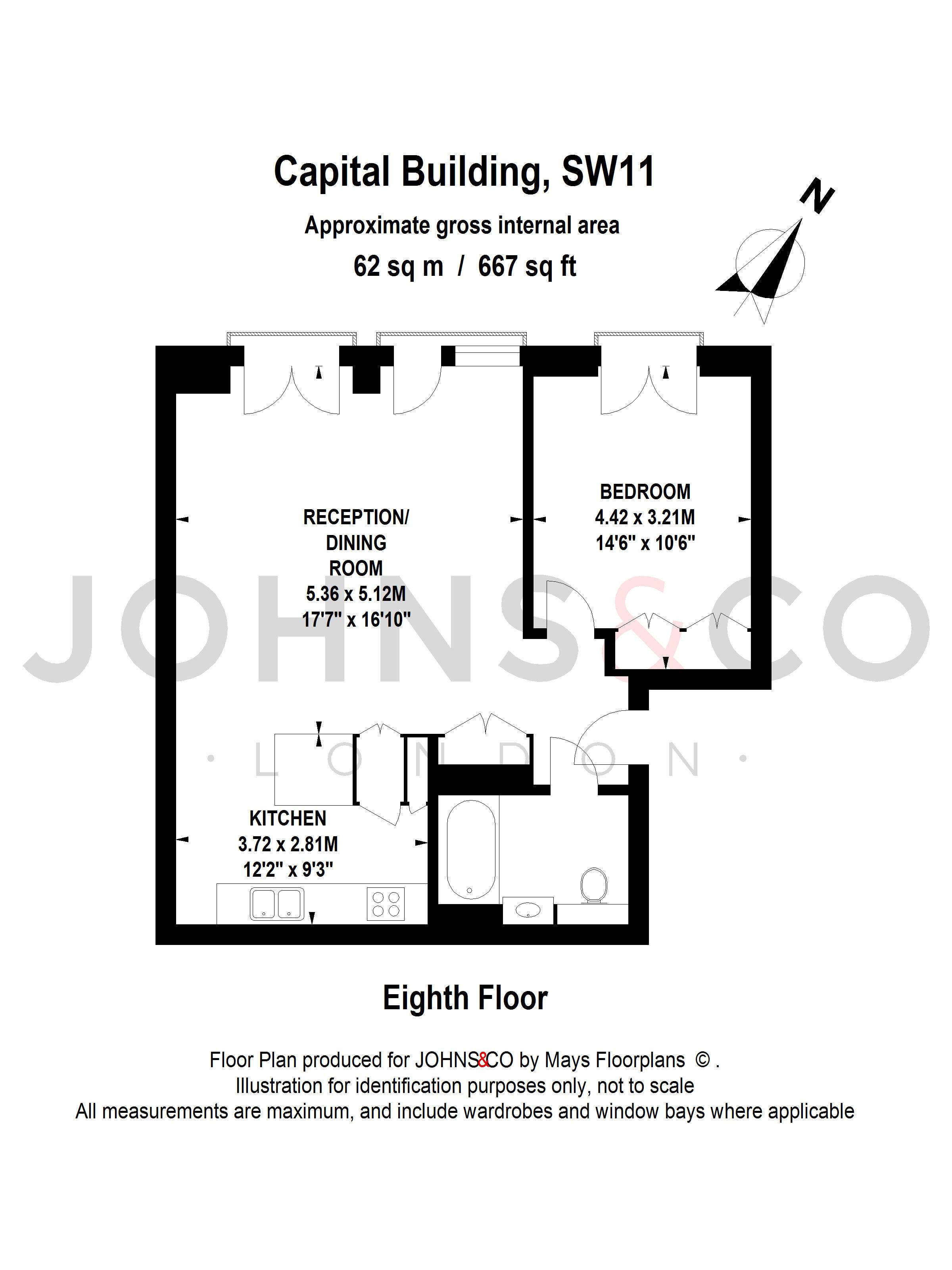 1 Bedrooms Flat to rent in Capital Building, Embassy Gardens, London SW11