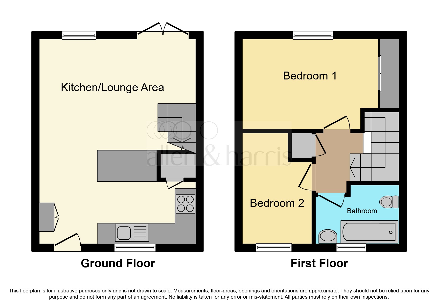 Manor Chase, Beddau, Pontypridd CF38, 2 bedroom end terrace house for