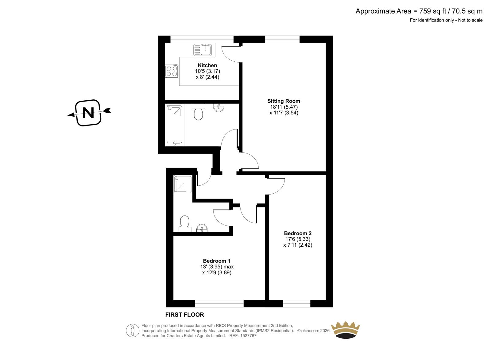 Flat 4, Anscombe House, 17, Anscombe Close, West Sussex floorplan